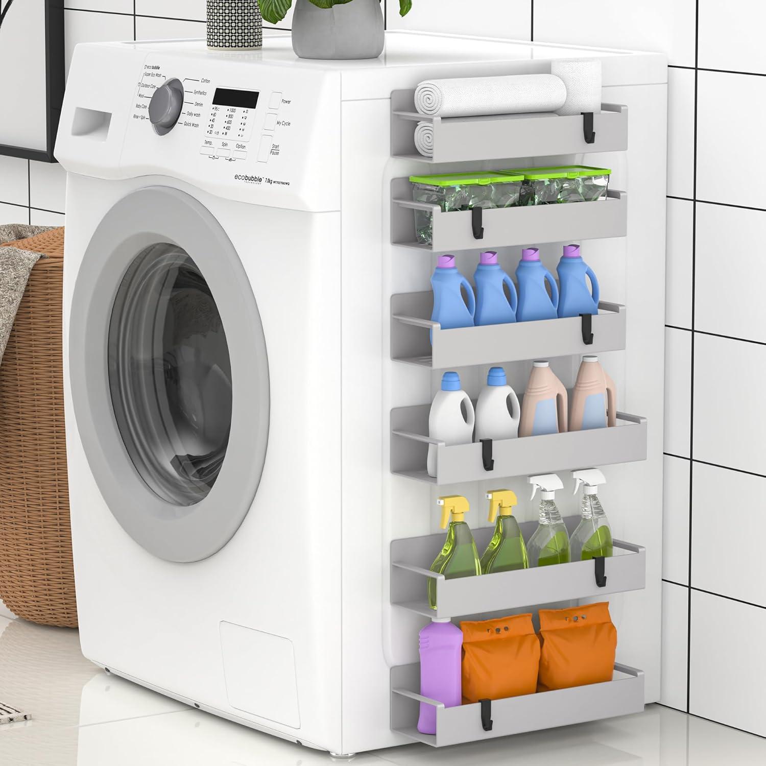 Organizador de Especias Magnético HuggieGems 6 Paquetes Gris