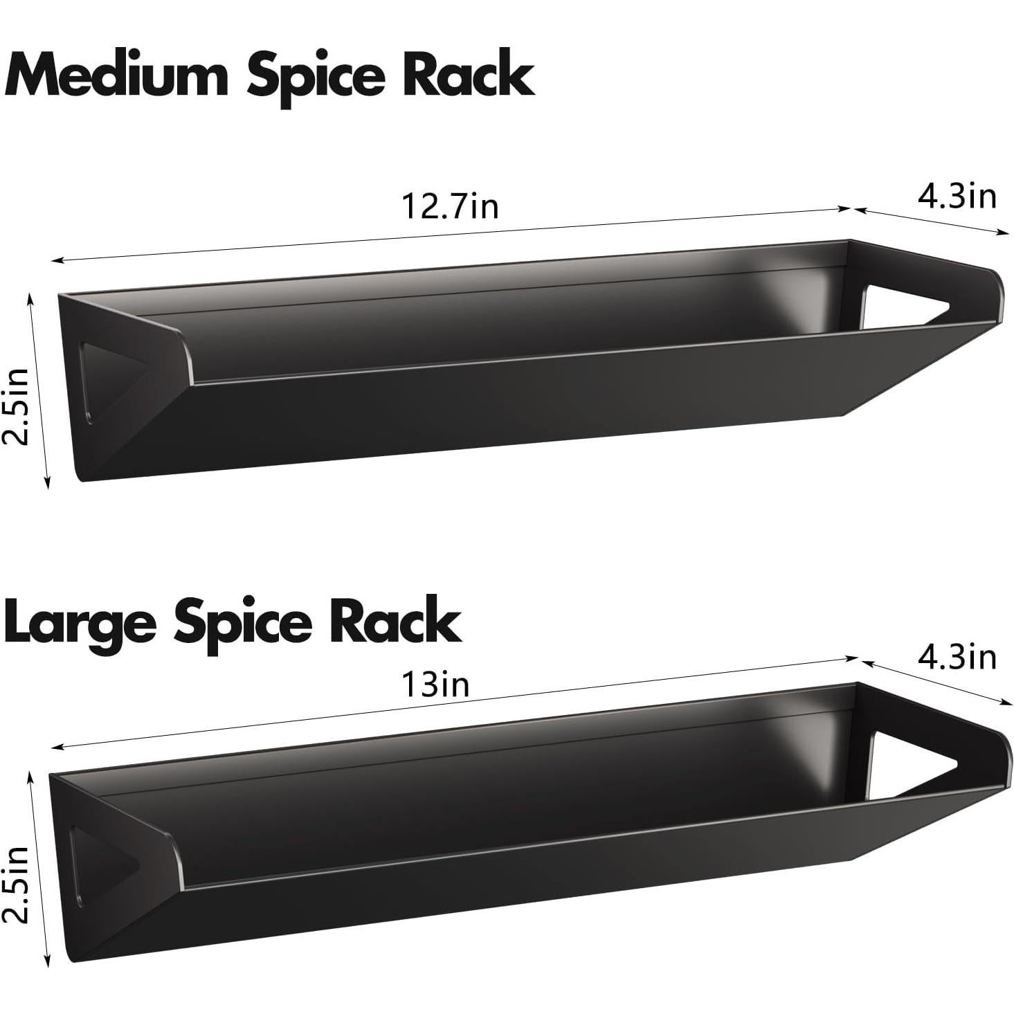 Estantes magnéticos para especias FEZHI - 2 unidades - Cocina
