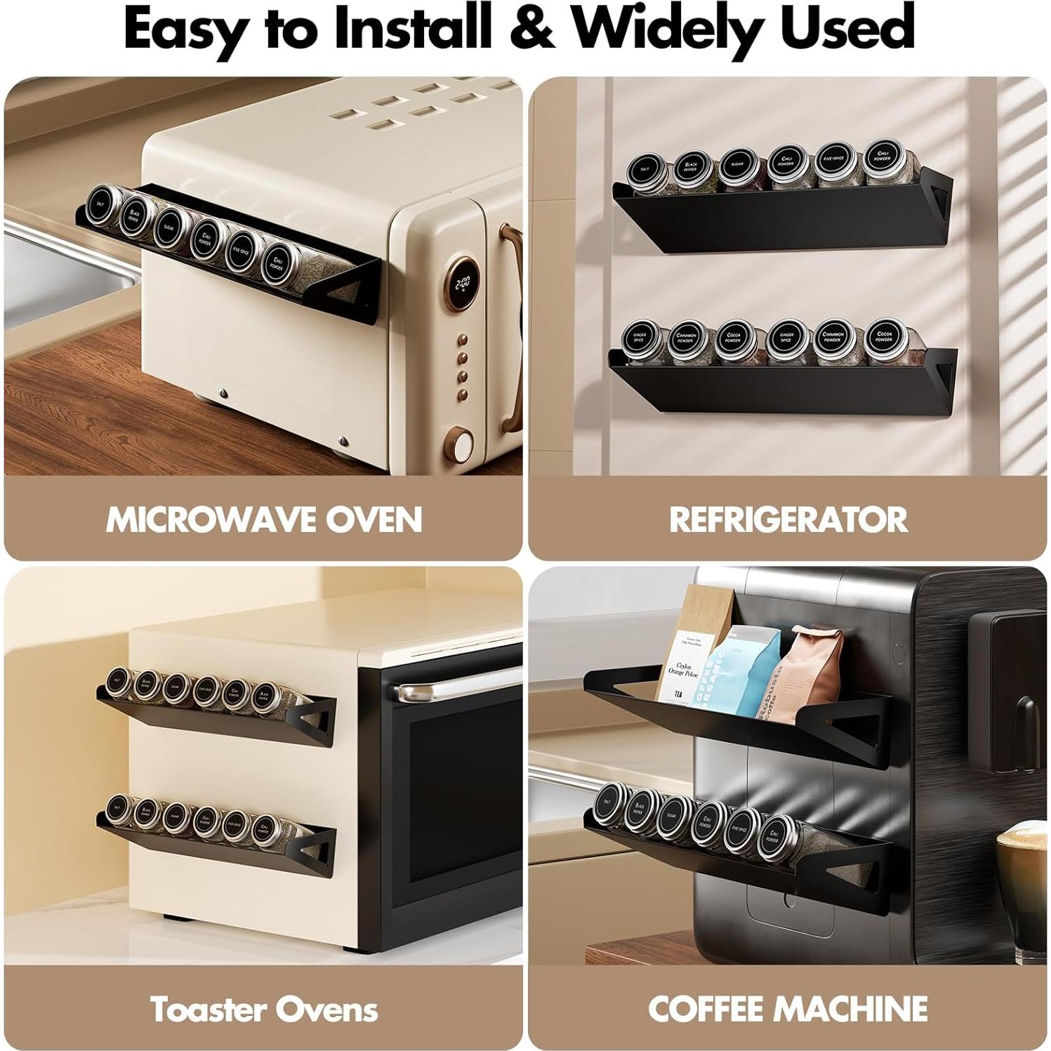 Estantes magnéticos para especias FEZHI - 2 unidades - Cocina