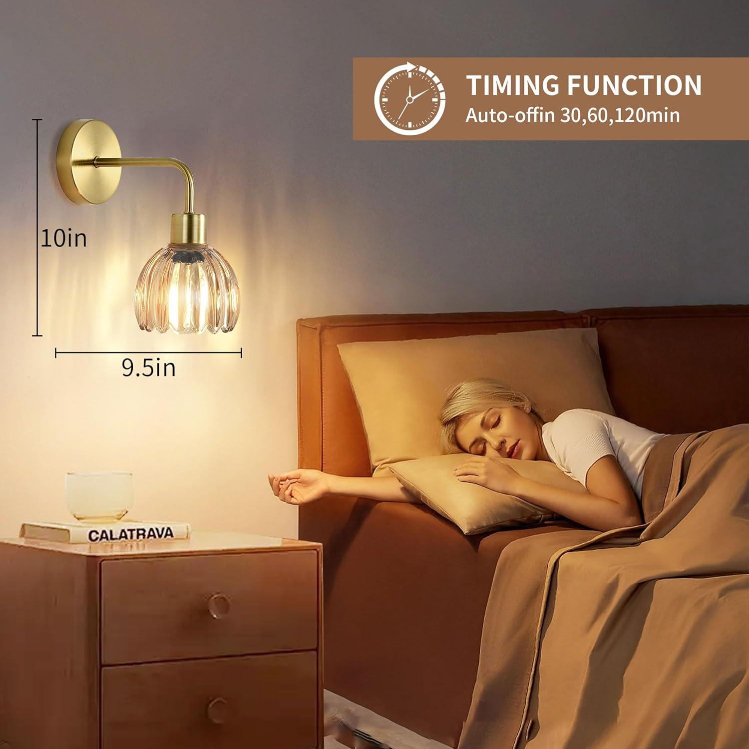 Aplique de Pared Vintage Inalámbrico Recargable TYKJ - Set de 2