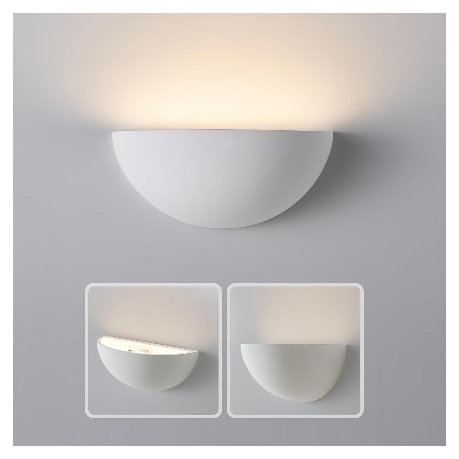 Aplique de pared recargable Nusran, luz minimalista 12 colores