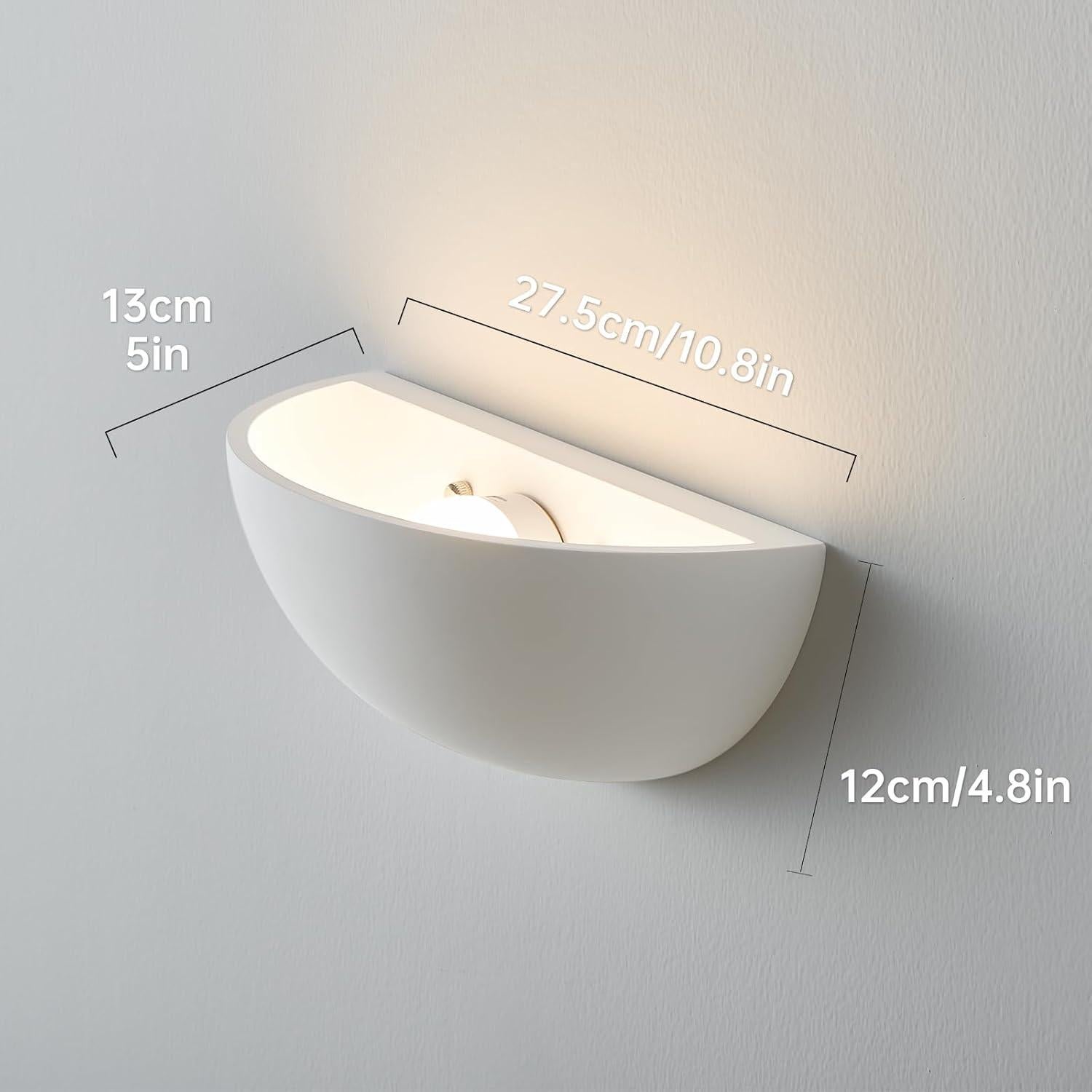 Aplique de pared recargable Nusran, luz minimalista 12 colores