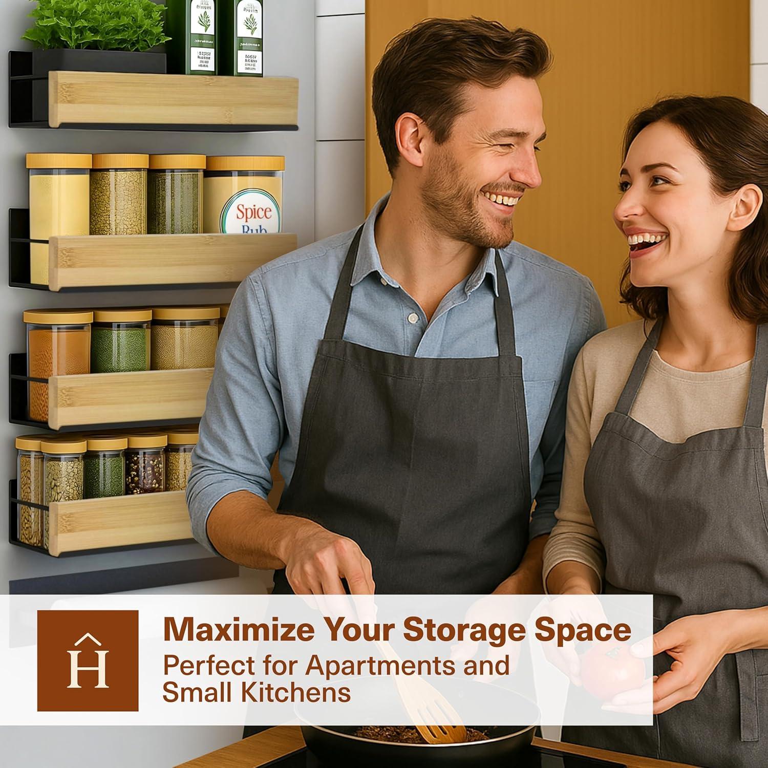 Estante Magnético para Especias Home Haven - 5 Piezas