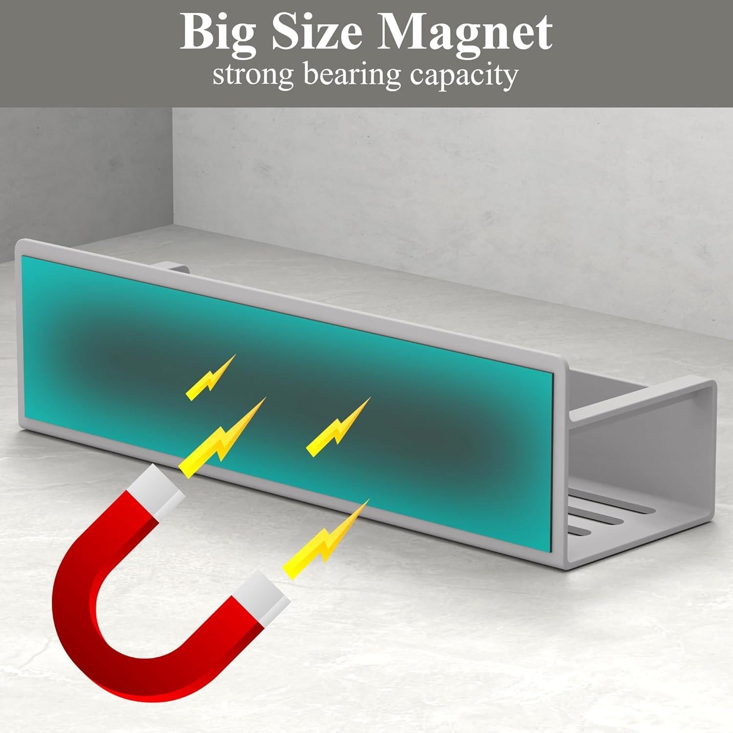 Organizador de Especias Magnético HuggieGems 4 Piezas Gris Claro