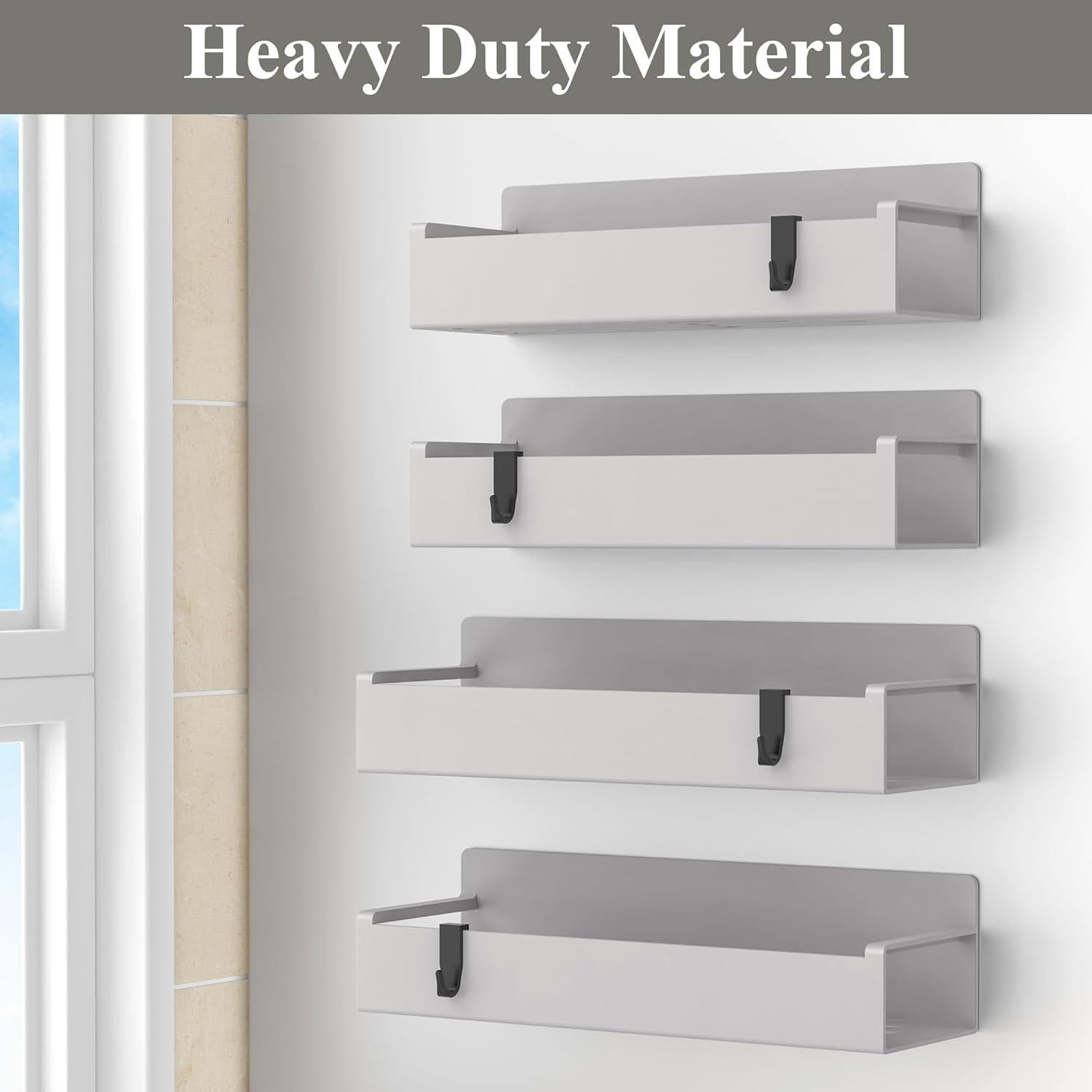 Organizador de Especias Magnético HuggieGems 4 Piezas Gris Claro