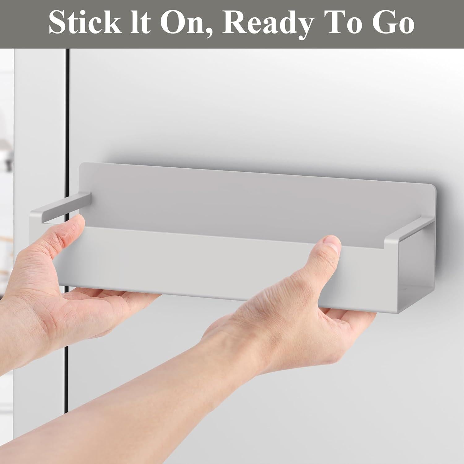 Organizador de Especias Magnético HuggieGems 4 Piezas Gris Claro