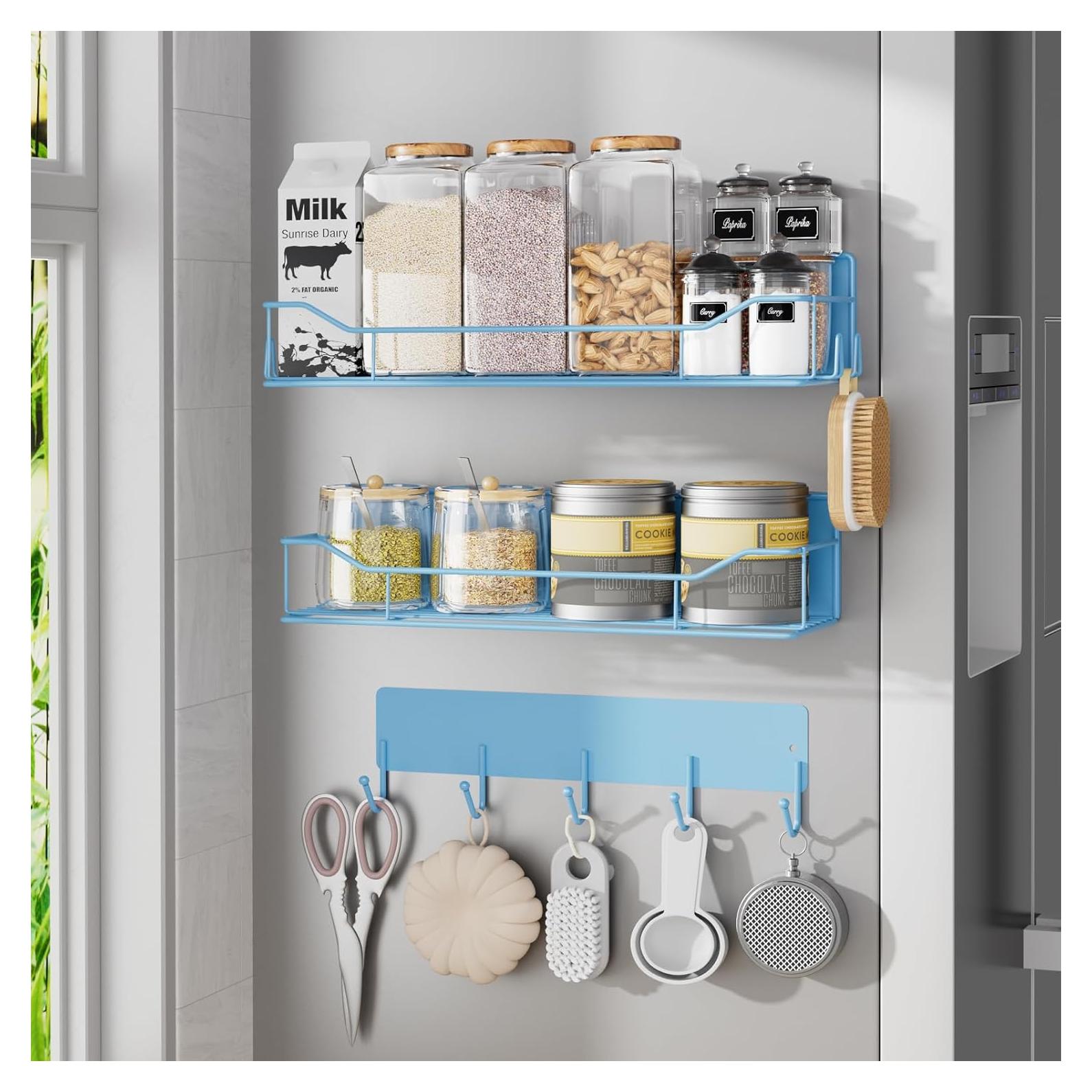 Estante Magnético para Especias IYEBAU 3 Paquetes Azul