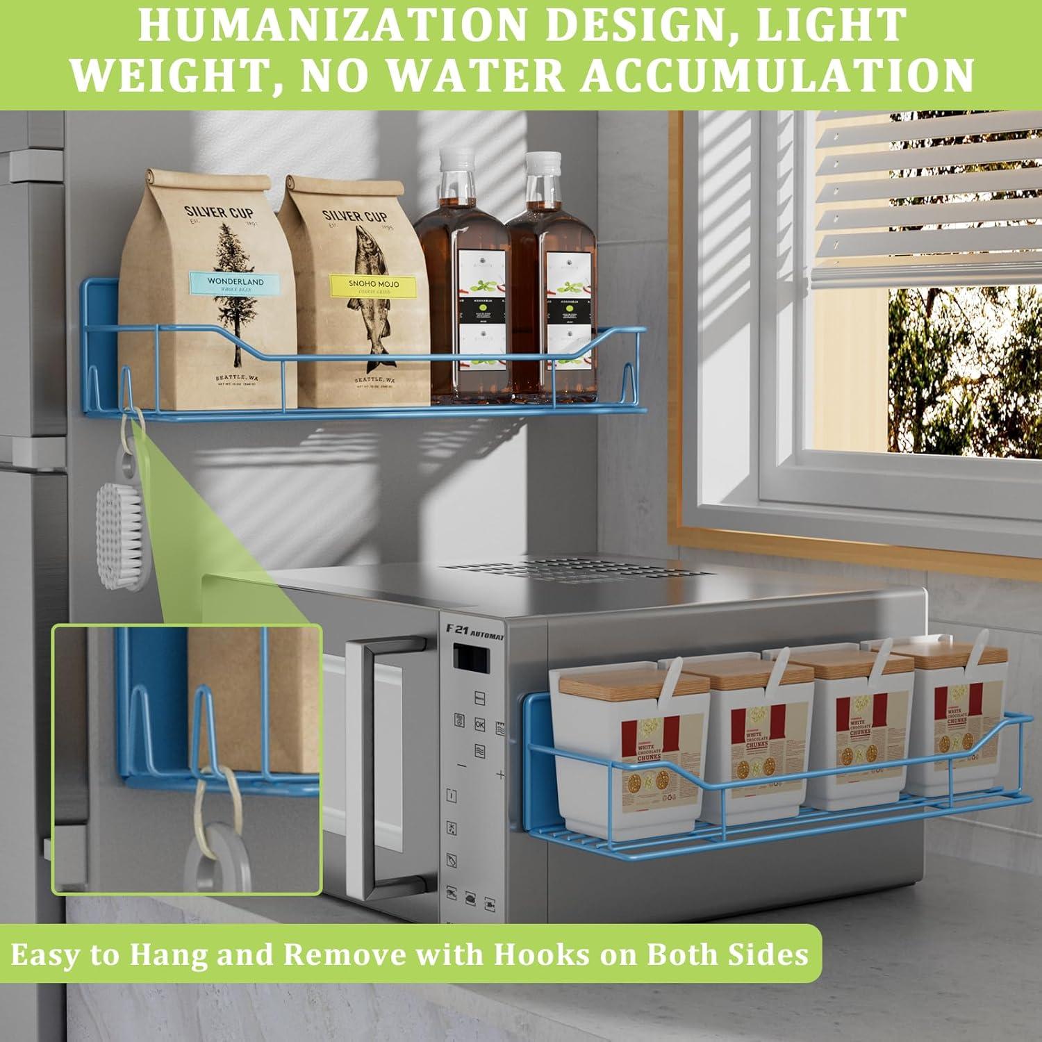 Estante Magnético para Especias IYEBAU 3 Paquetes Azul