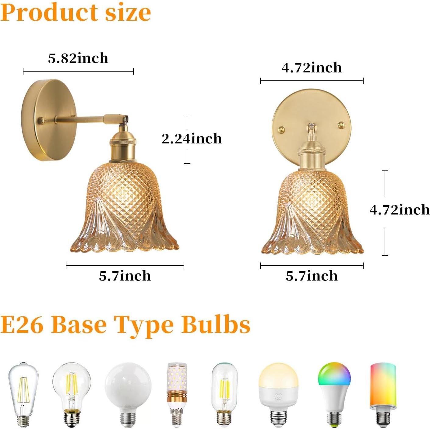 Aplique de Pared Vintage GEEZO Recargable con Control Remoto