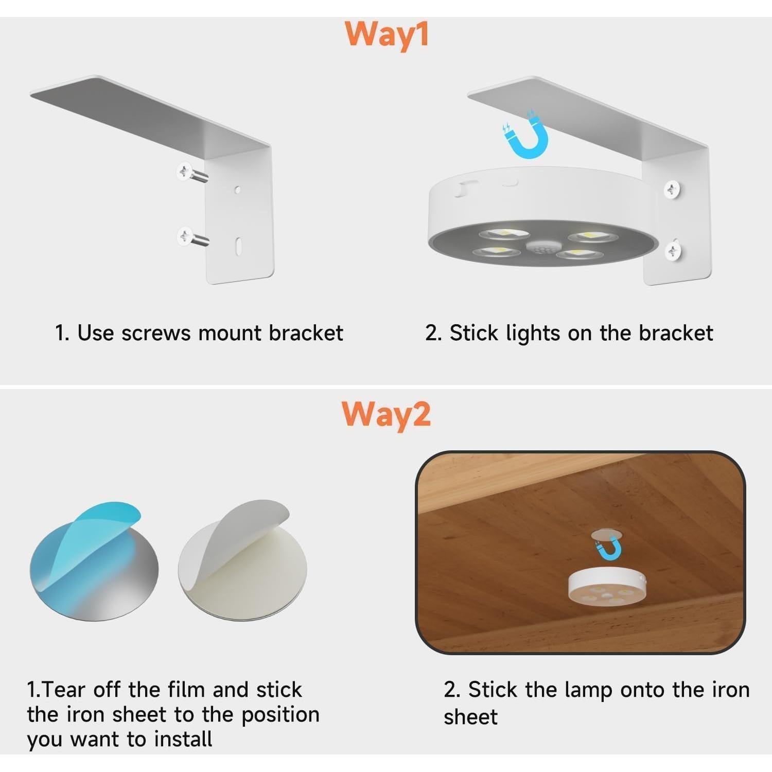 Paquete de 3 luces LED Electight para cuadros con sensor y control remoto