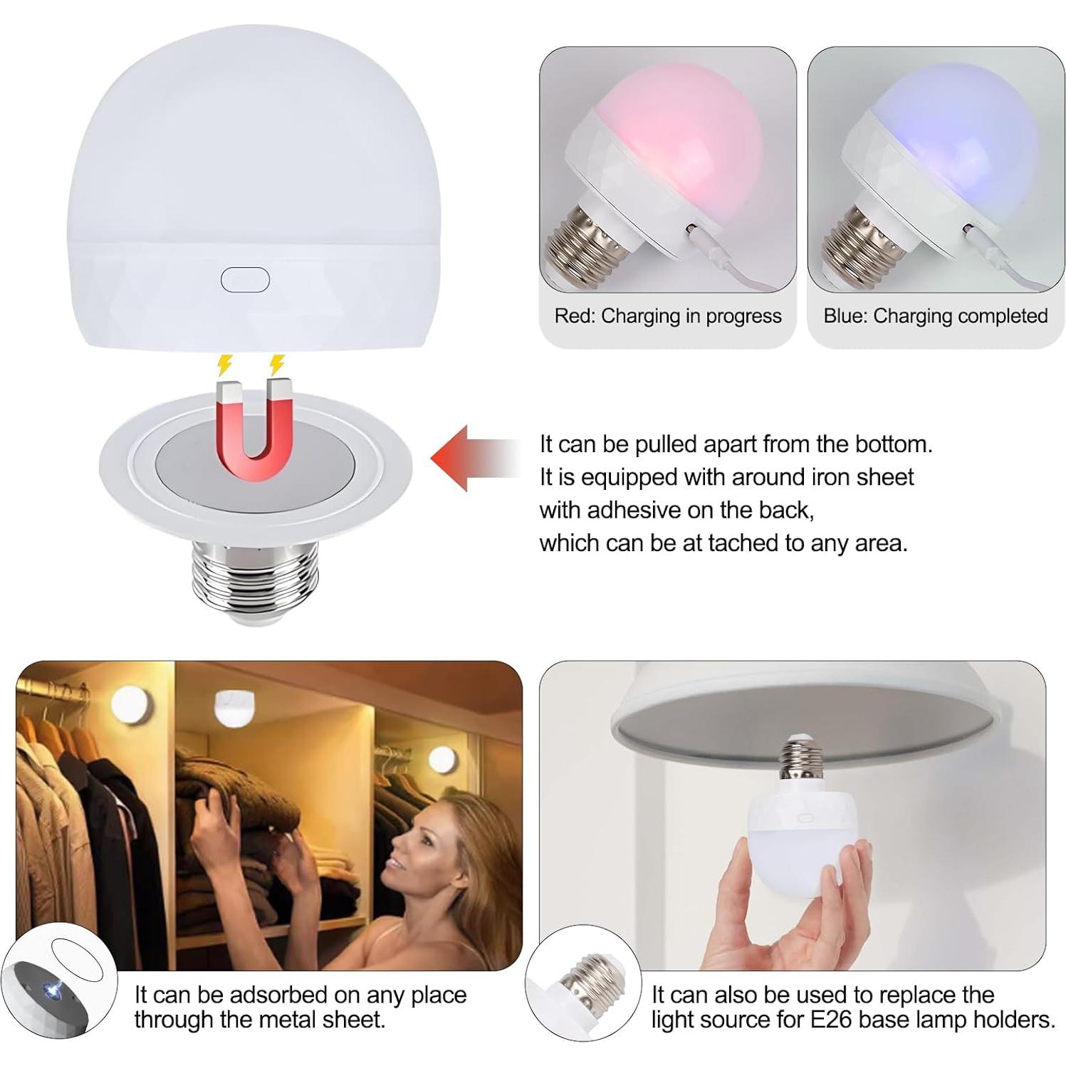 Juego de 2 Apliques de Pared Inalámbricos ZEROUNO RGB