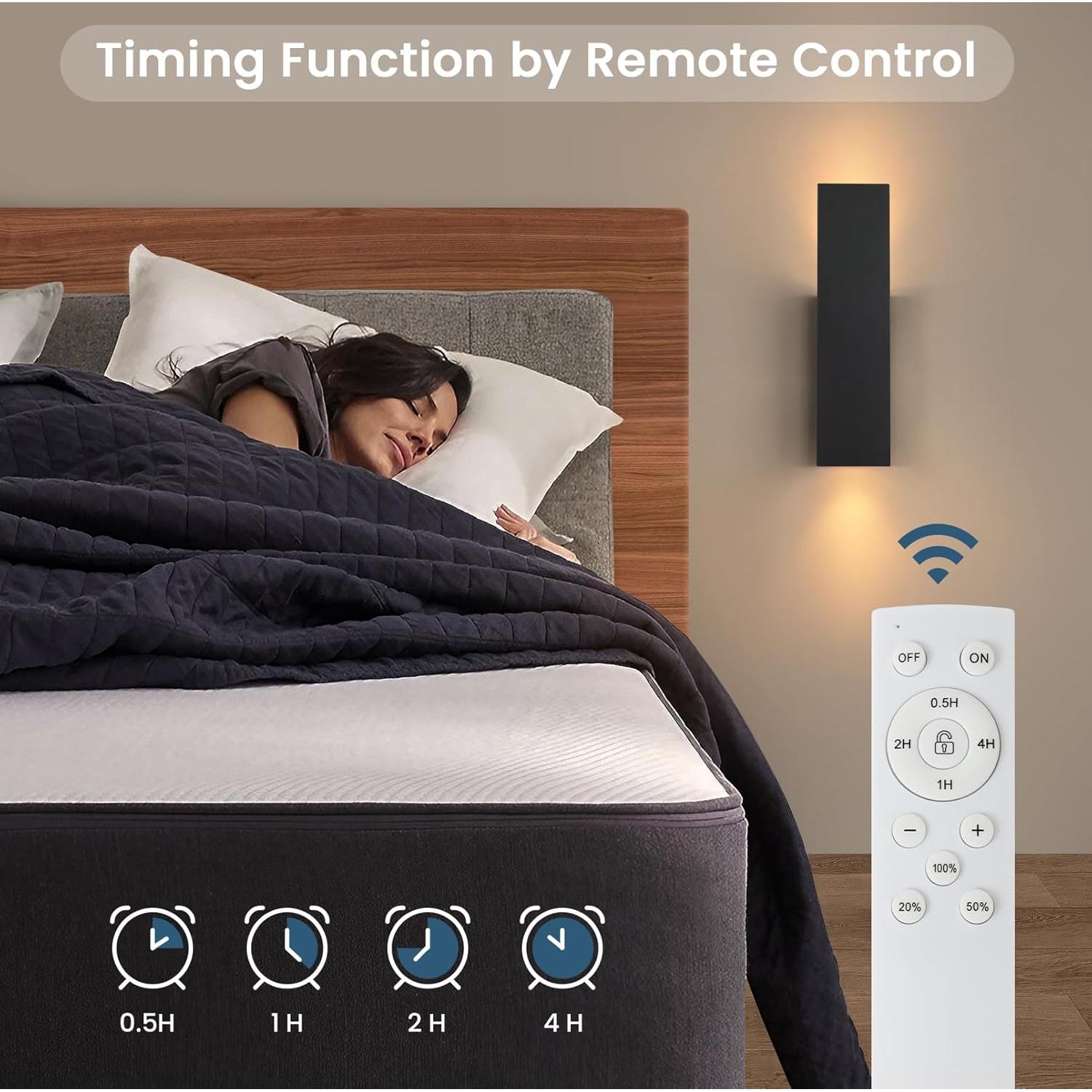 Juego de 2 Apliques de Pared Inalámbricos Volitgol LED 3000K