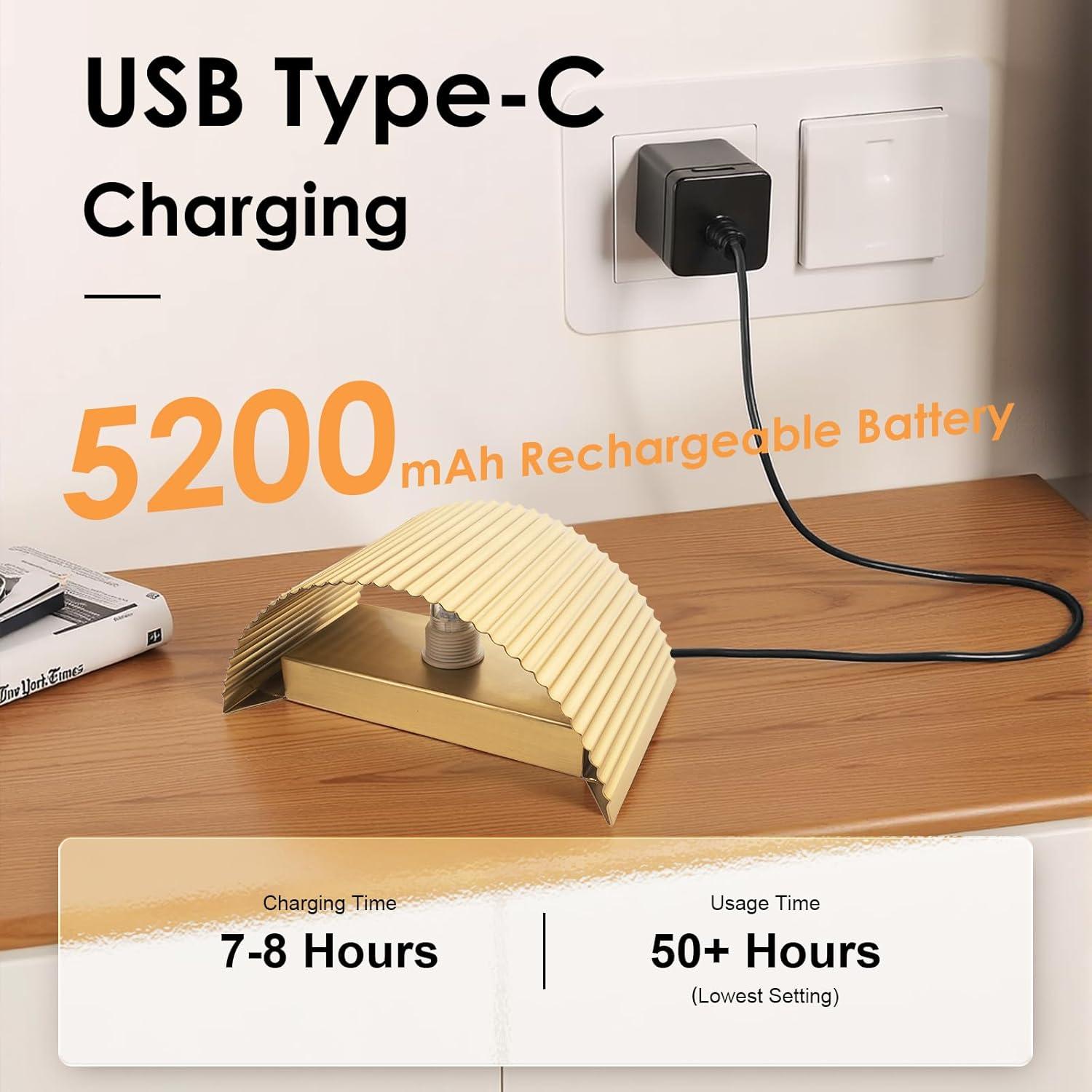 Juego de 2 Apliques de Pared Folux LED Recargables 5200mAh