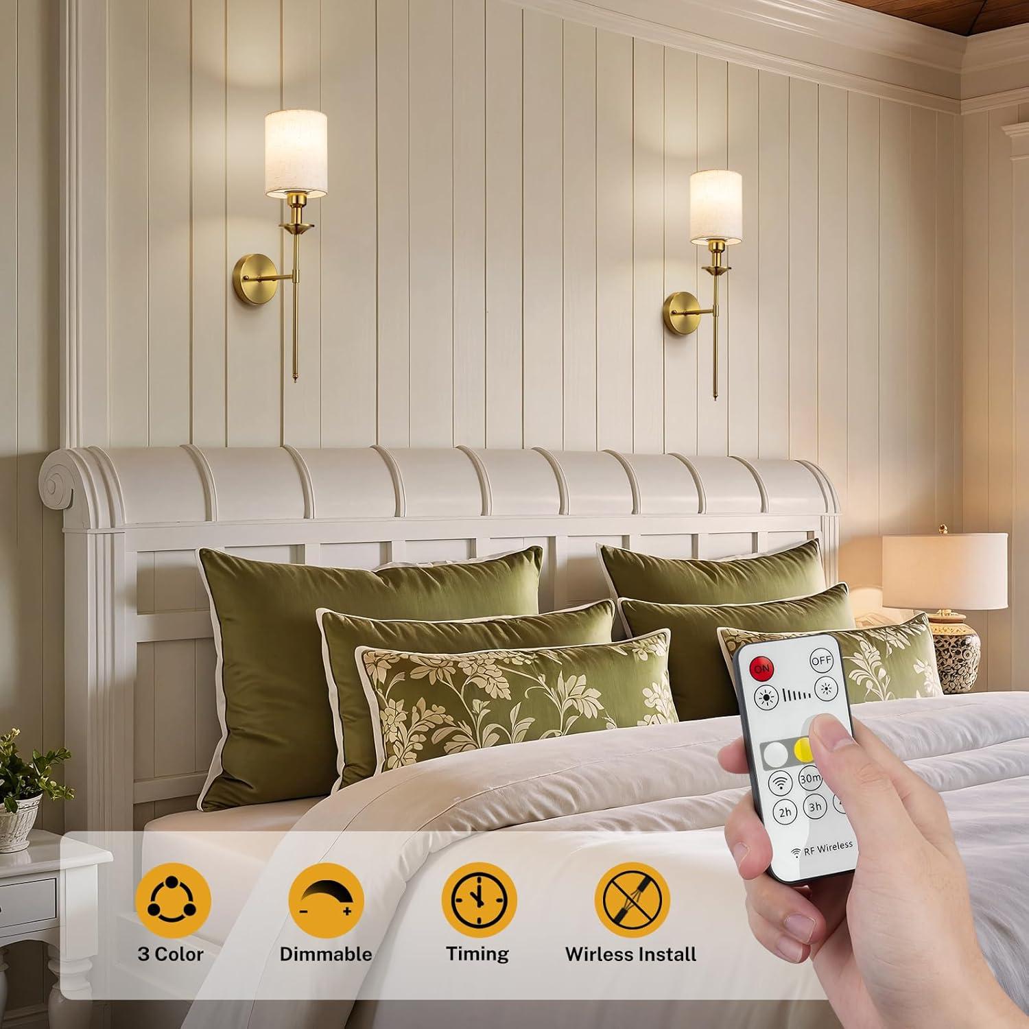 Aplique de Pared Inalámbrico NookNova 13000mAh Juego de 2