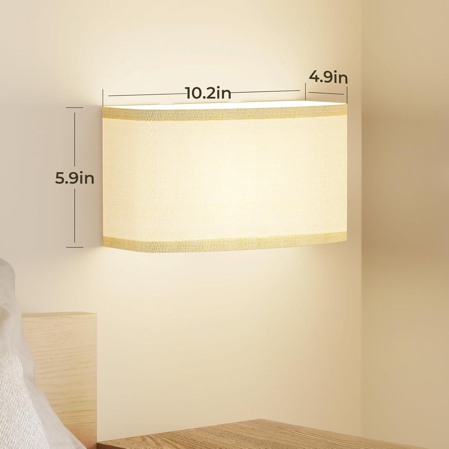 Juego de Apliques de Pared PRTILOUD Recargables 5000mAh 15 Colores