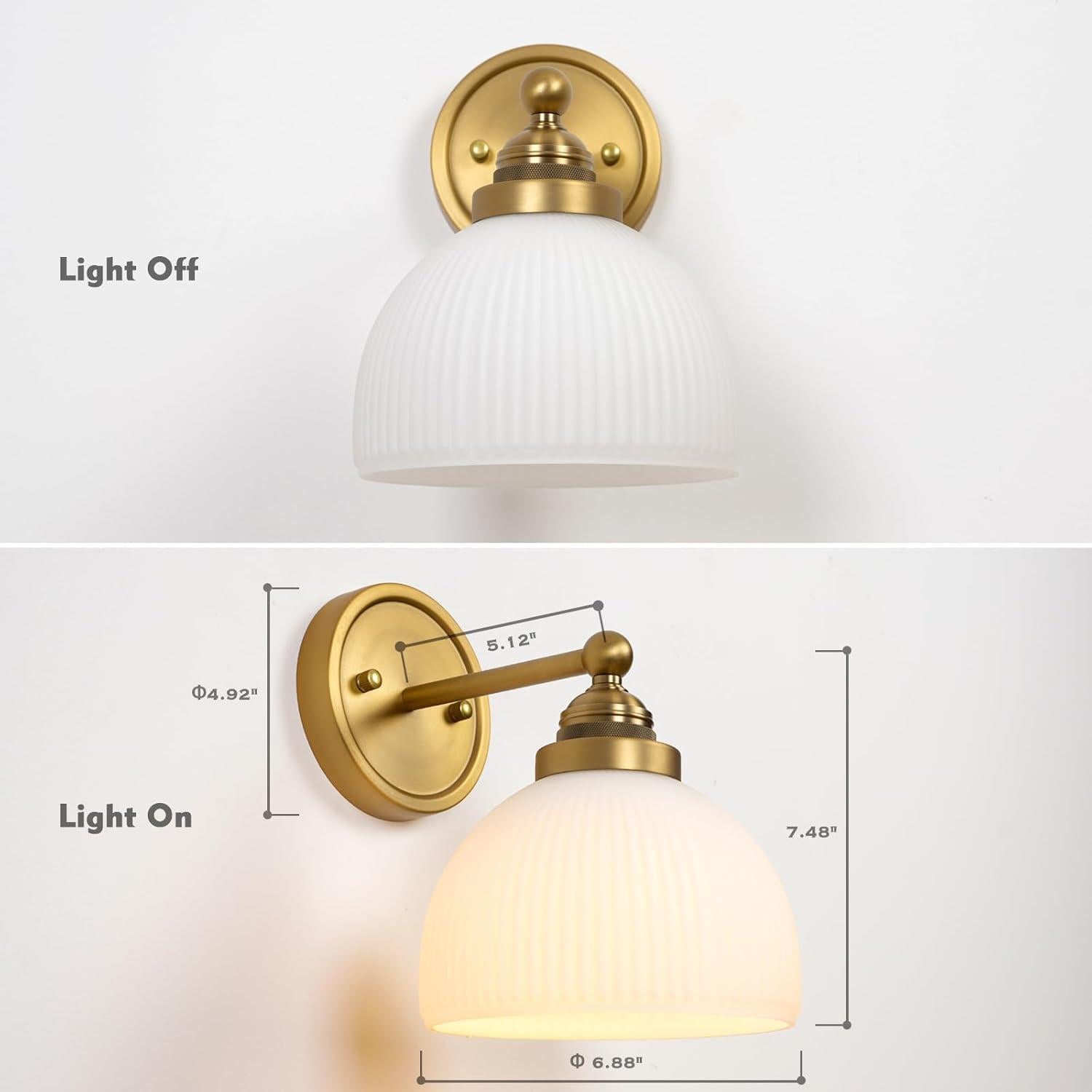 Aplique de Pared Vintage HEQIQEH Recargable con Control Remoto