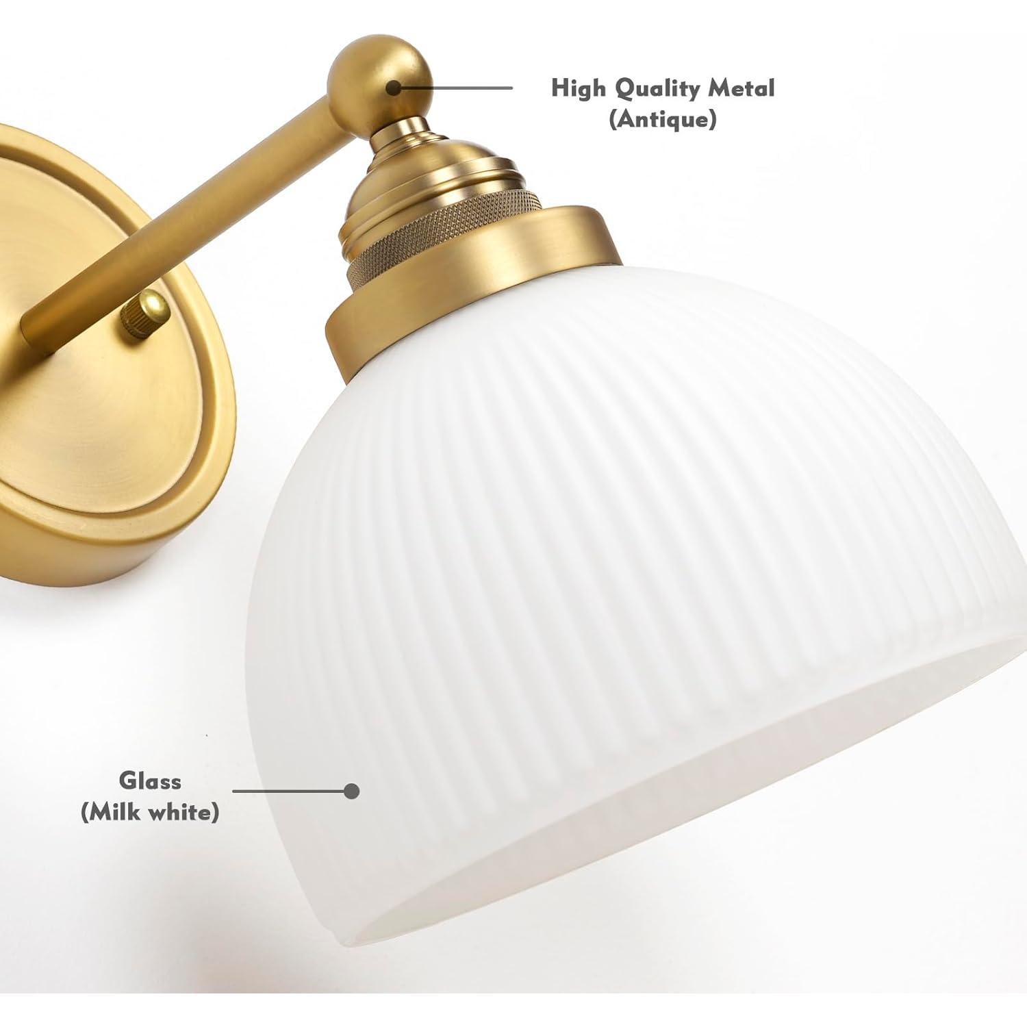 Aplique de Pared Vintage HEQIQEH Recargable con Control Remoto