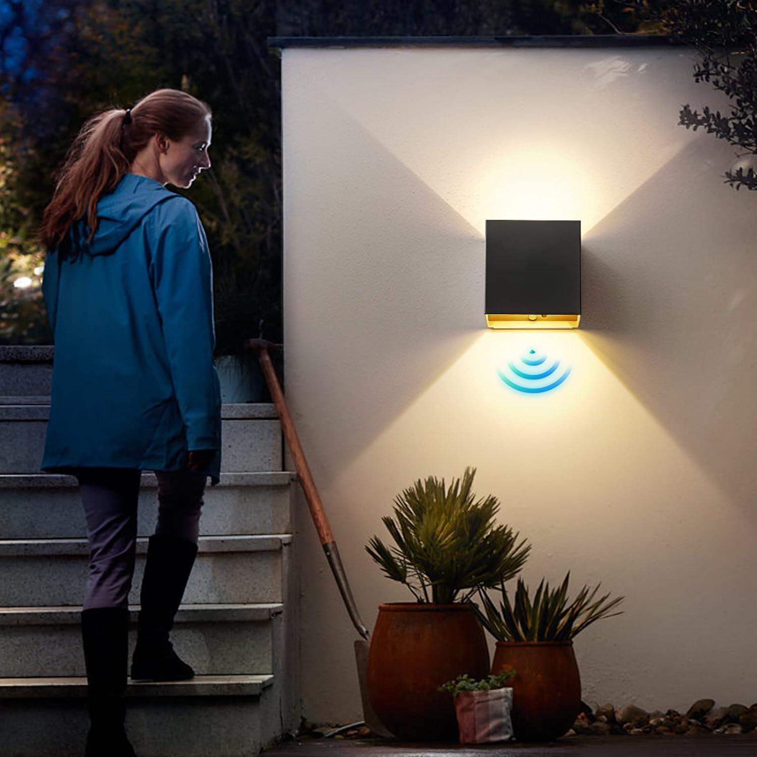 Luz de Pared con Sensor de Movimiento SURPALIG 6000mAh LED Negra