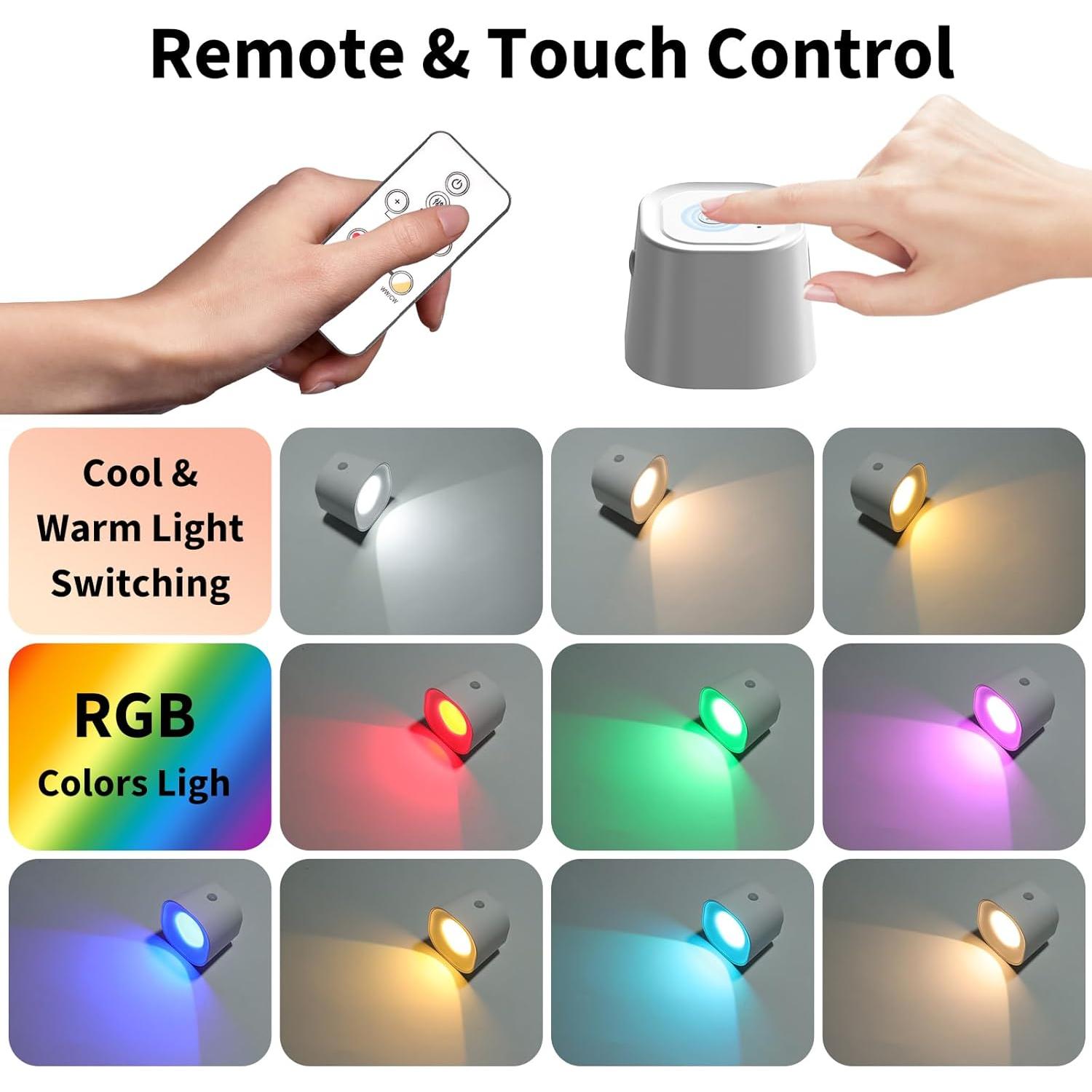 Lámpara de Pared LED Recargable Dengfire con Sensor de Movimiento
