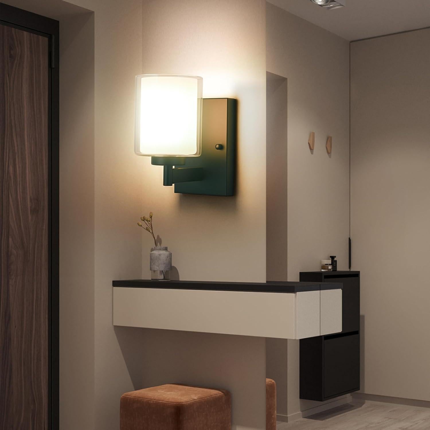 Juego de apliques de pared recargables Andachetg 10000mAh RGB