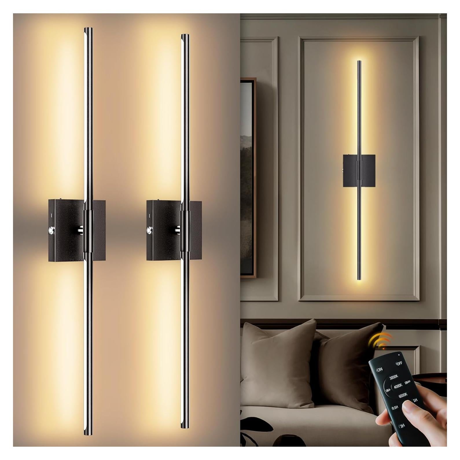 Apliques de Pared Inalámbricos Yunaking 106.68 cm LED Dimmable