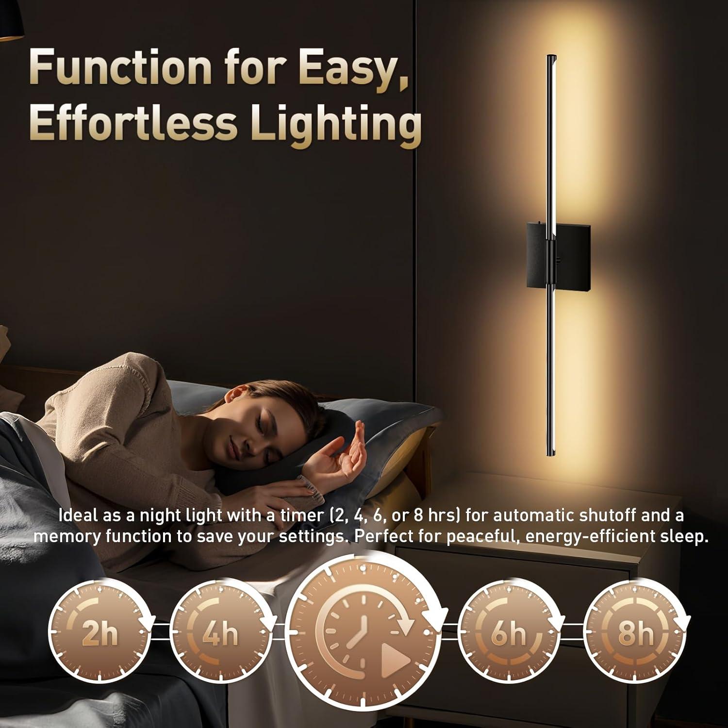 Apliques de Pared Inalámbricos Yunaking 106.68 cm LED Dimmable