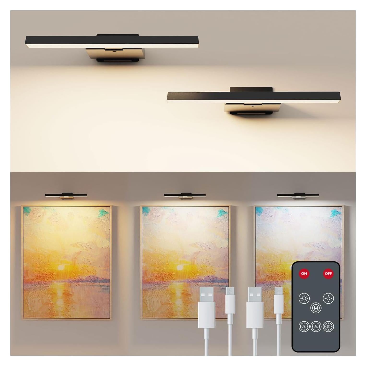 Juego de 2 Luces LED Koopala para Arte y Fotos, Batería 6000mAh