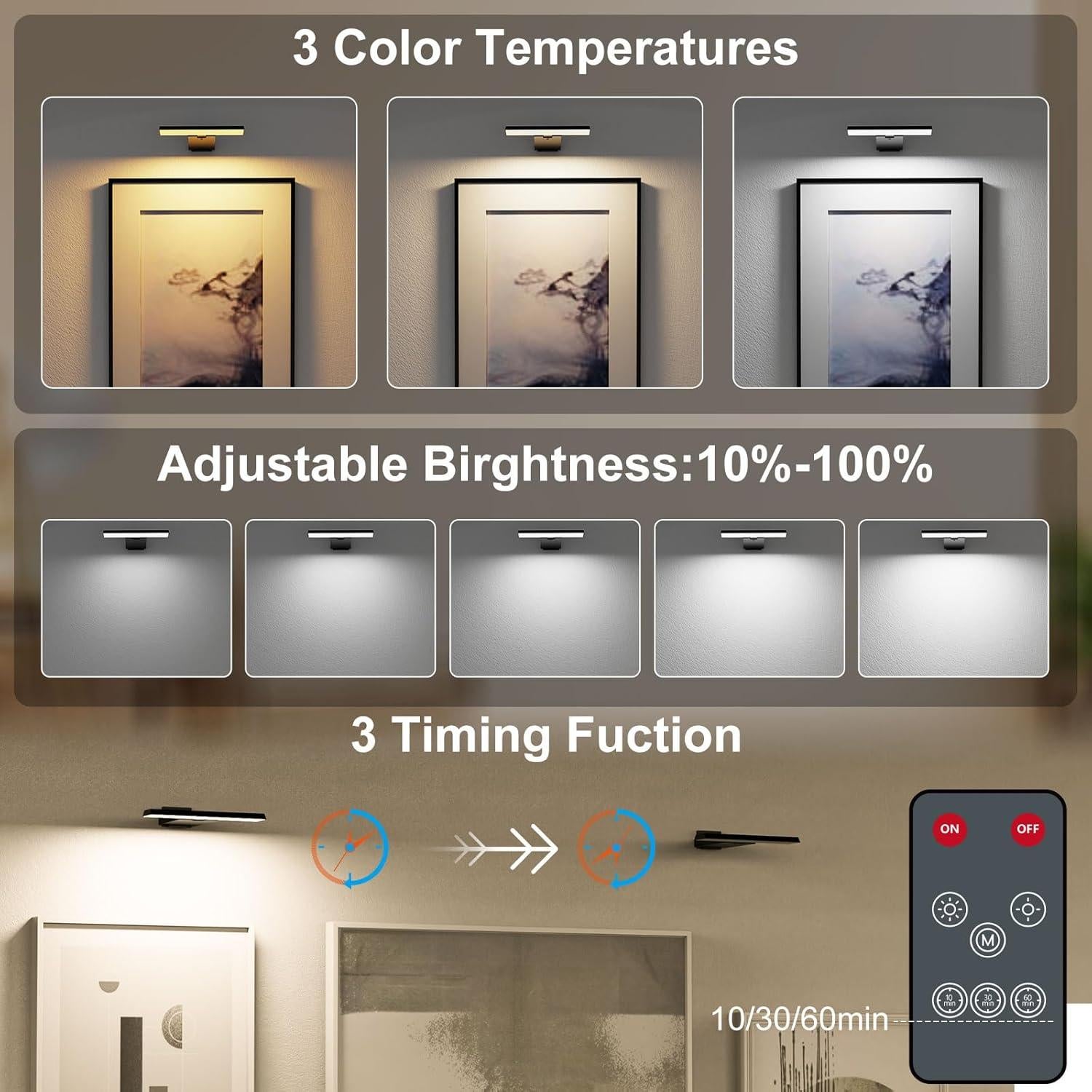 Juego de 2 Luces LED Koopala para Arte y Fotos, Batería 6000mAh