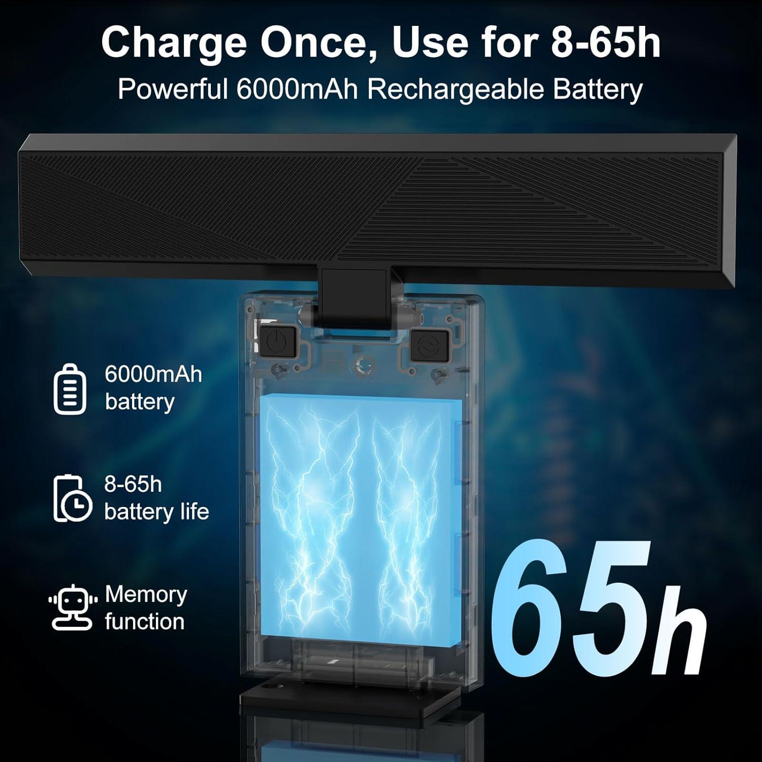 Juego de 2 Luces LED Koopala para Arte y Fotos, Batería 6000mAh