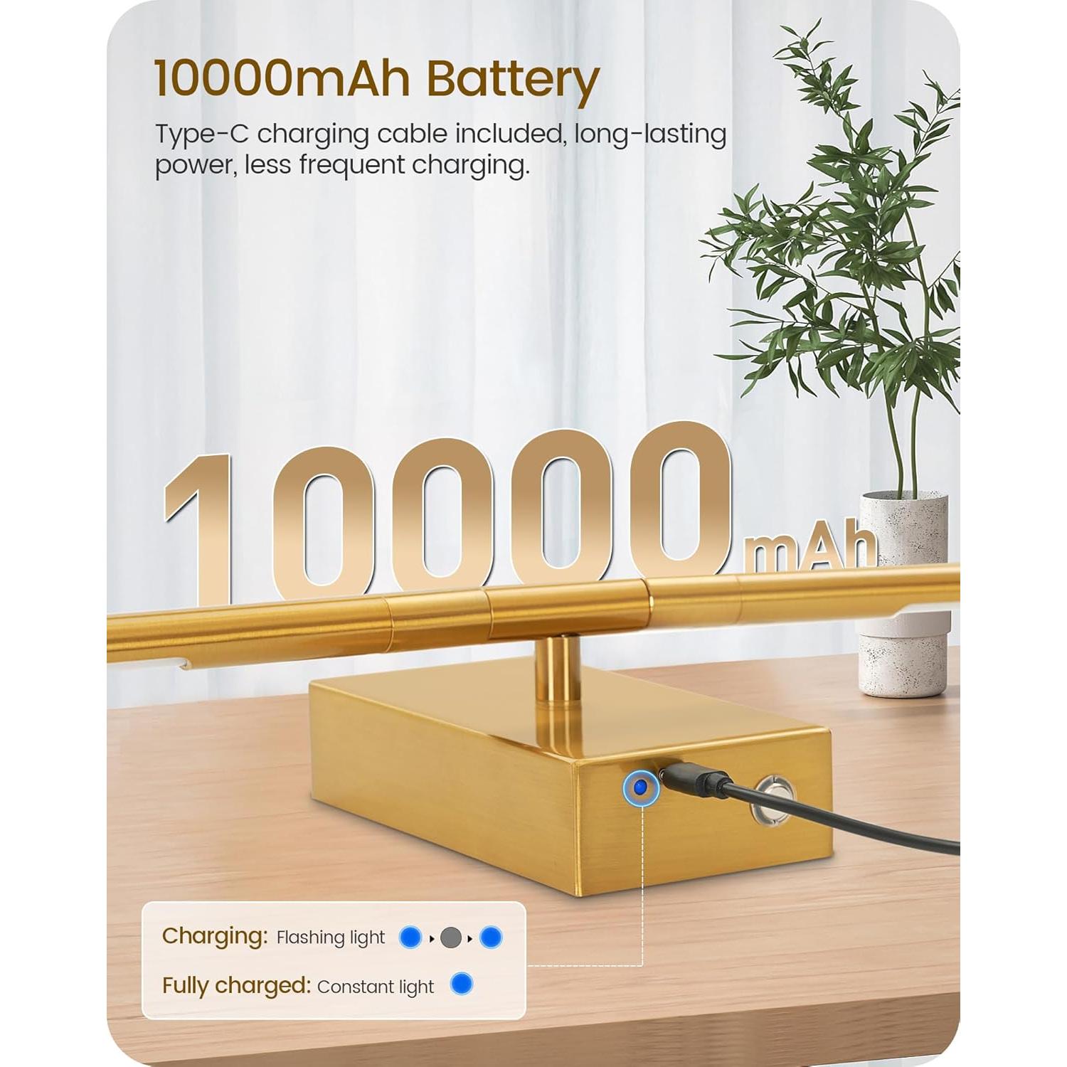 Apliques de Pared Inalámbricos GOEBLESON 10000mAh Set de 2