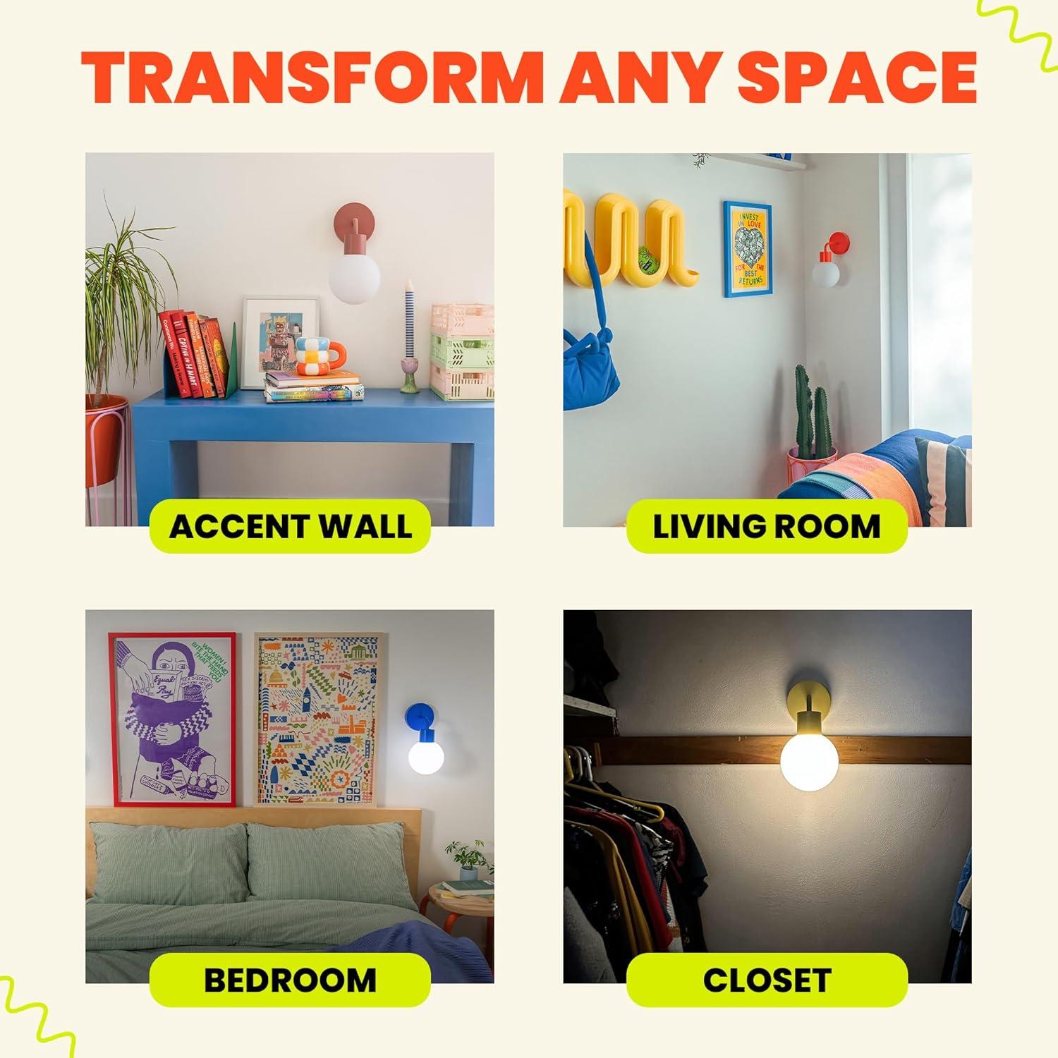 Aplique de Pared LED Poplight Verde Salvia Recargable y Regulable