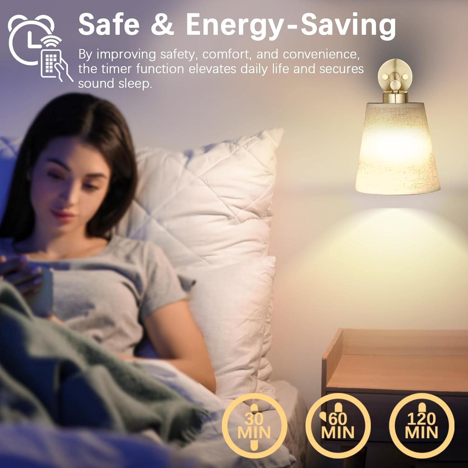 Juego de 2 Apliques de Pared Inalámbricos Maooght Dorados