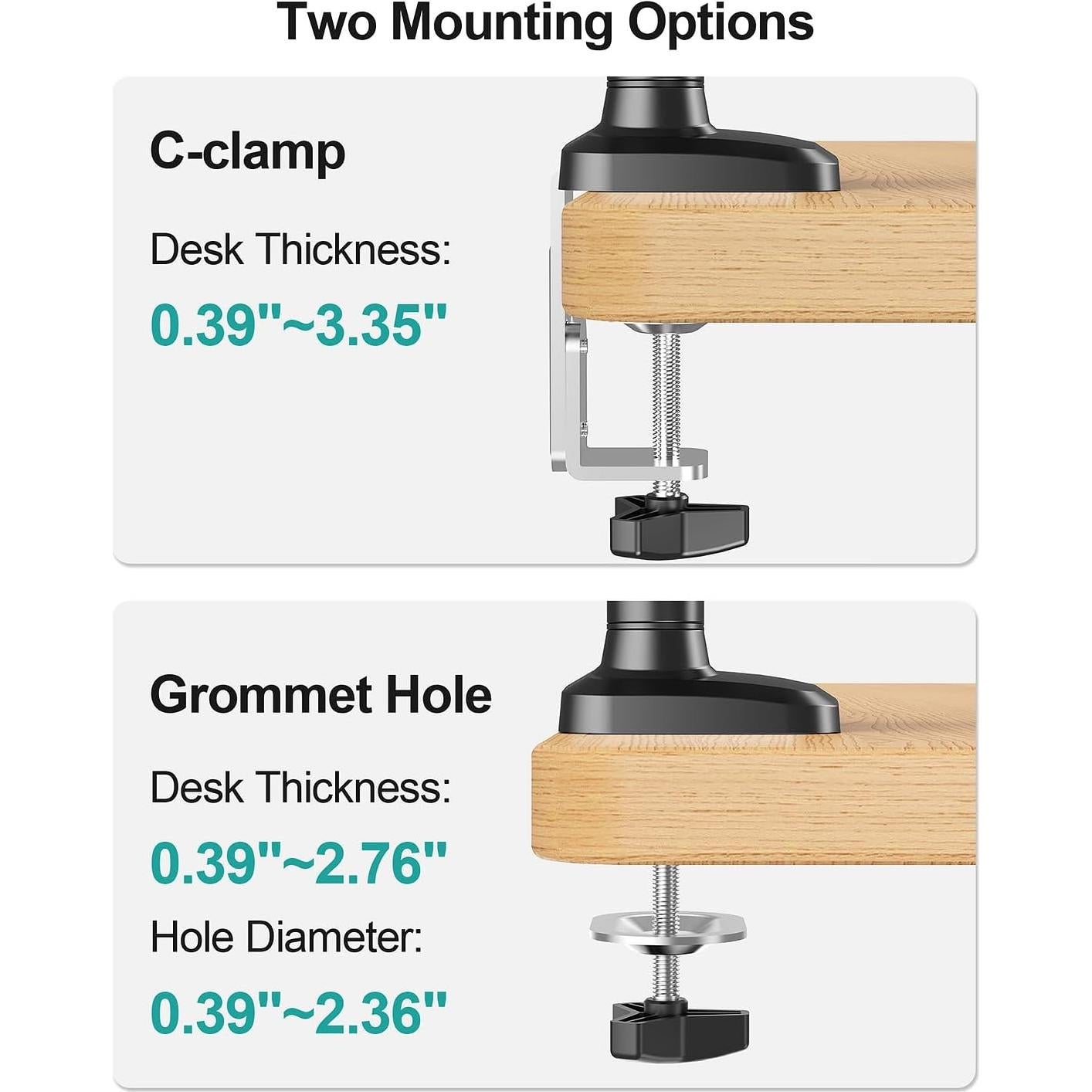 Soporte Doble para Monitor MOUNT PRO Ajustable 39" 12kg