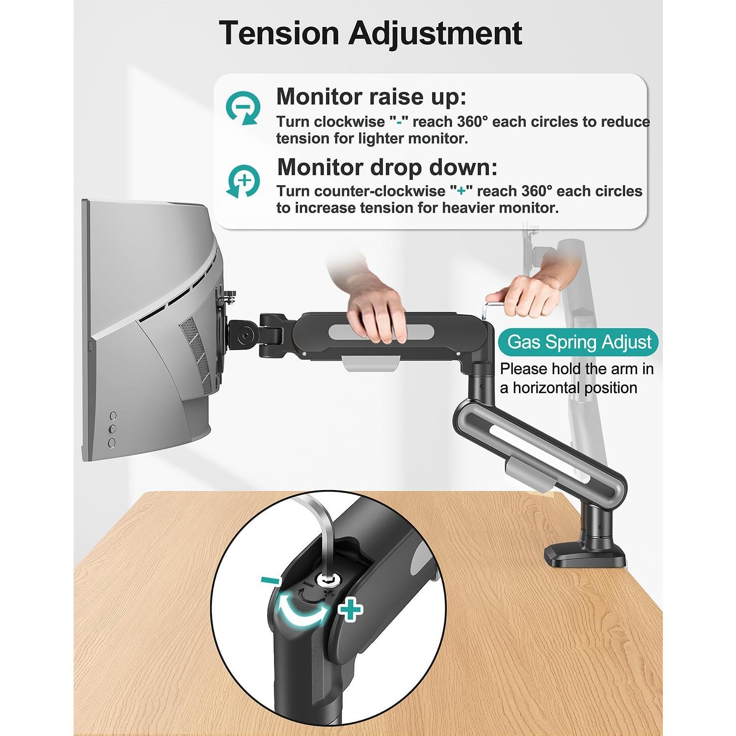 Soporte Doble para Monitor MOUNT PRO Ajustable 39" 12kg