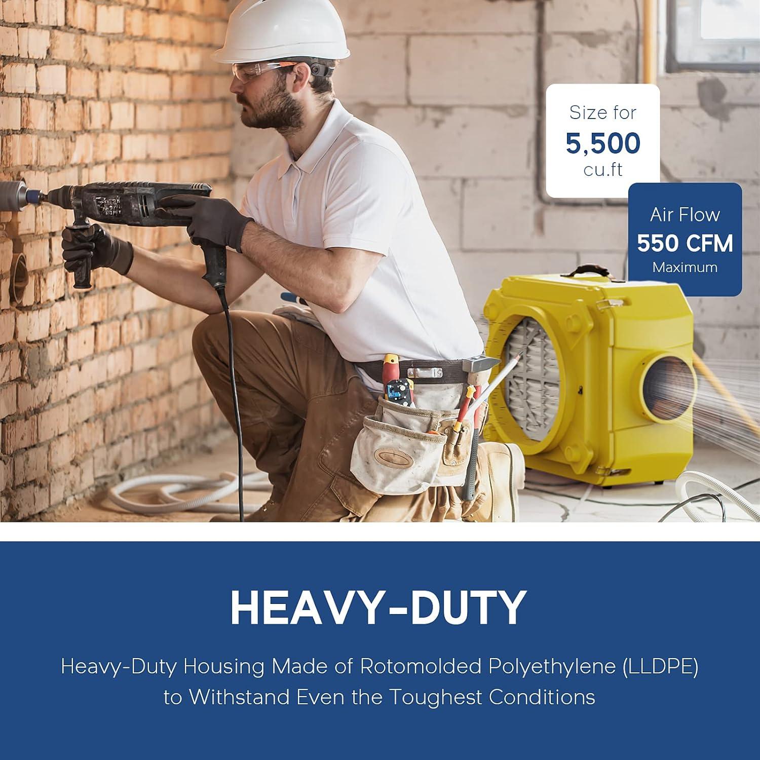 Limpiador de Aire HEPA AlorAir 550 Amarillo 3 Etapas