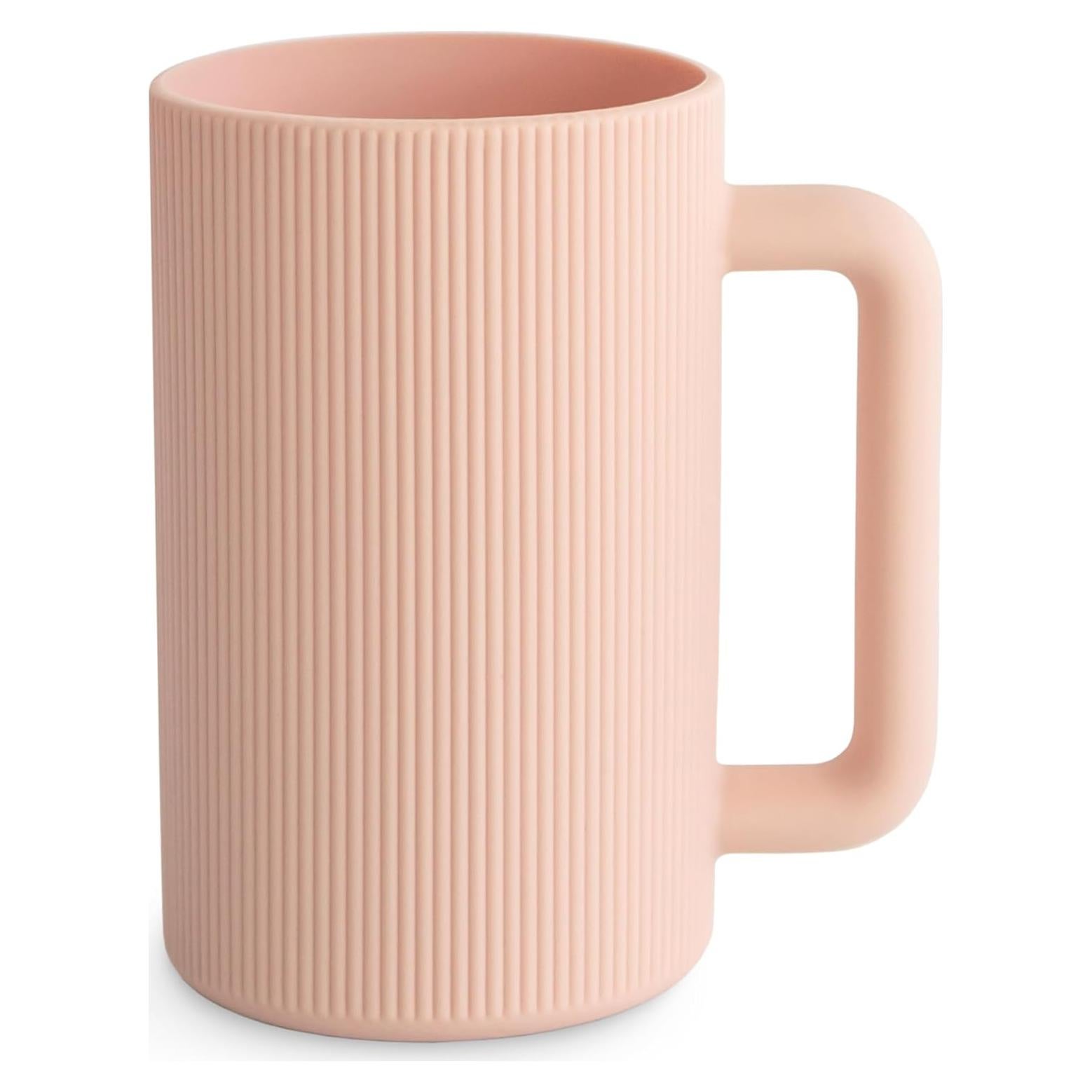 Taza de Enjuague para Baño Mushie Sonrosada 830 mL Silicona