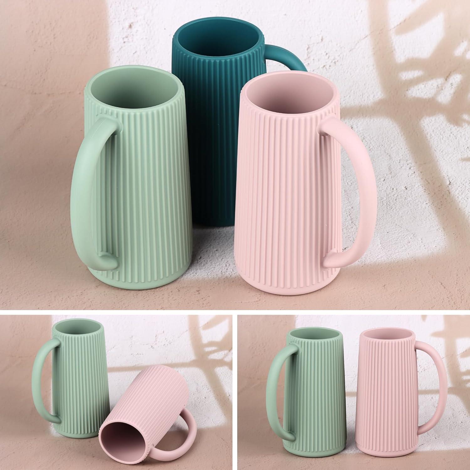 Taza de Enjuague Nothomme de Silicona Rosa 500ml para Niños