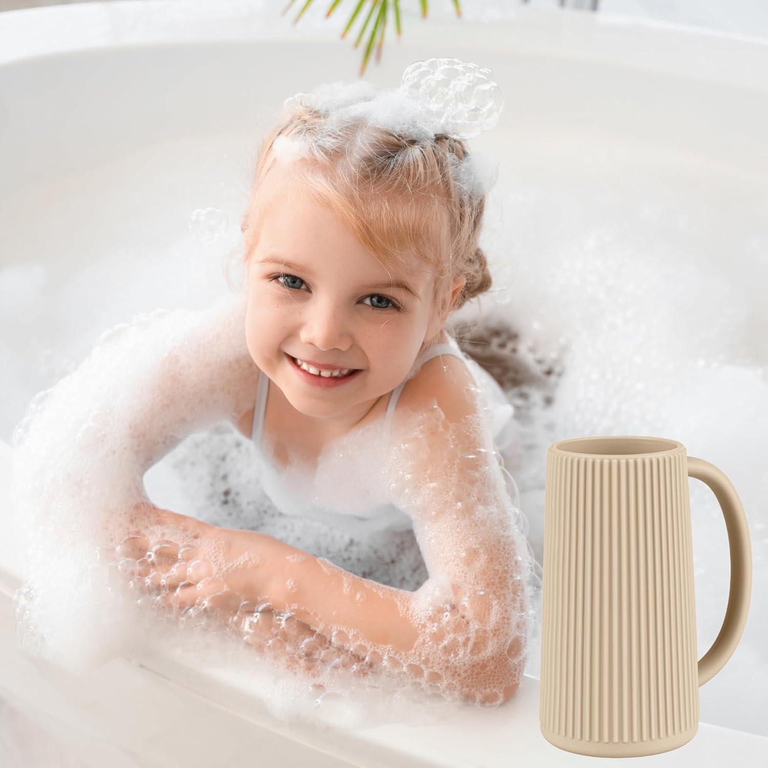 Taza de Enjuague Nothomme de Silicona Rosa 500ml para Niños