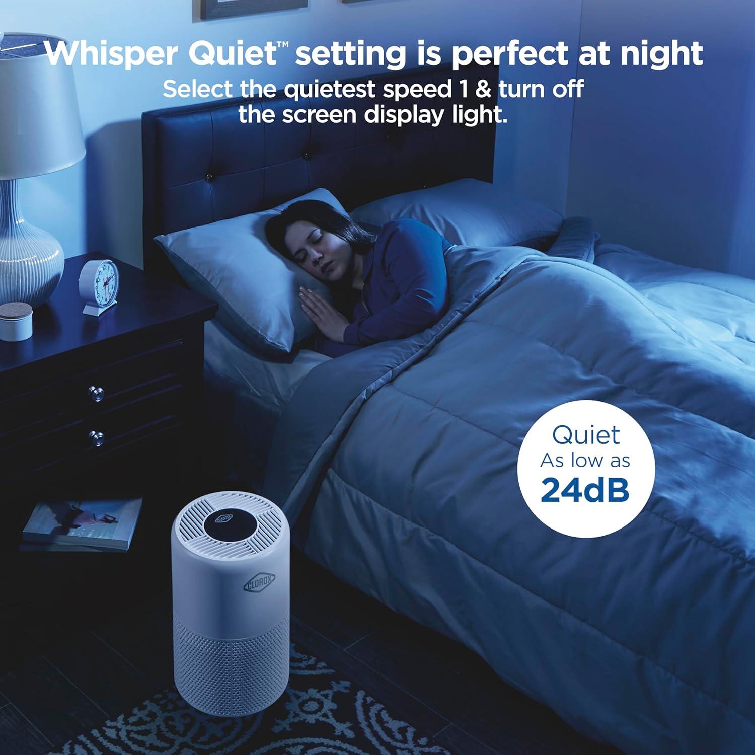 Purificador de Aire Clorox Turbo HEPA 30W para 92.9 m²