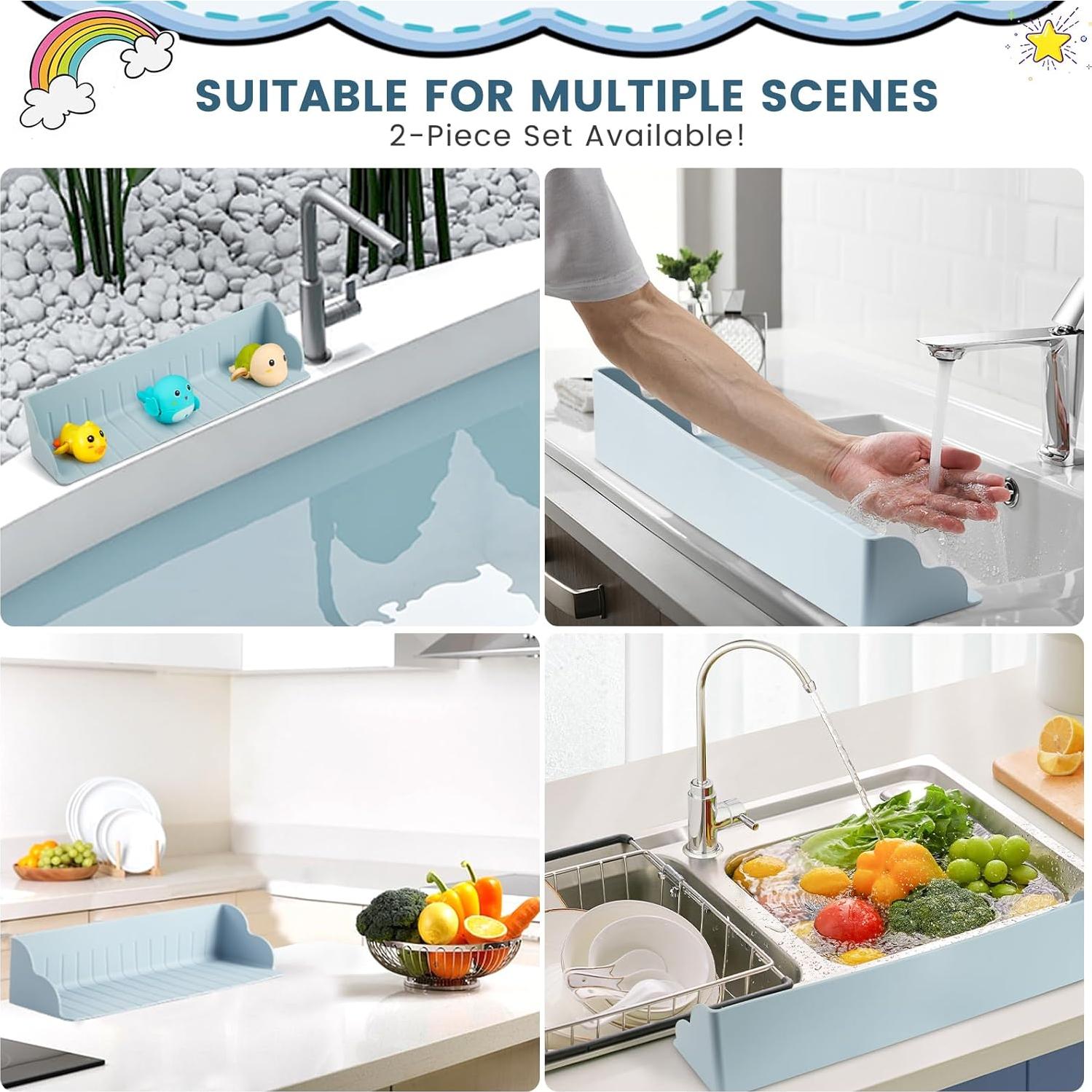 Protector de Salpicaduras de Silicona Annana para Bañera