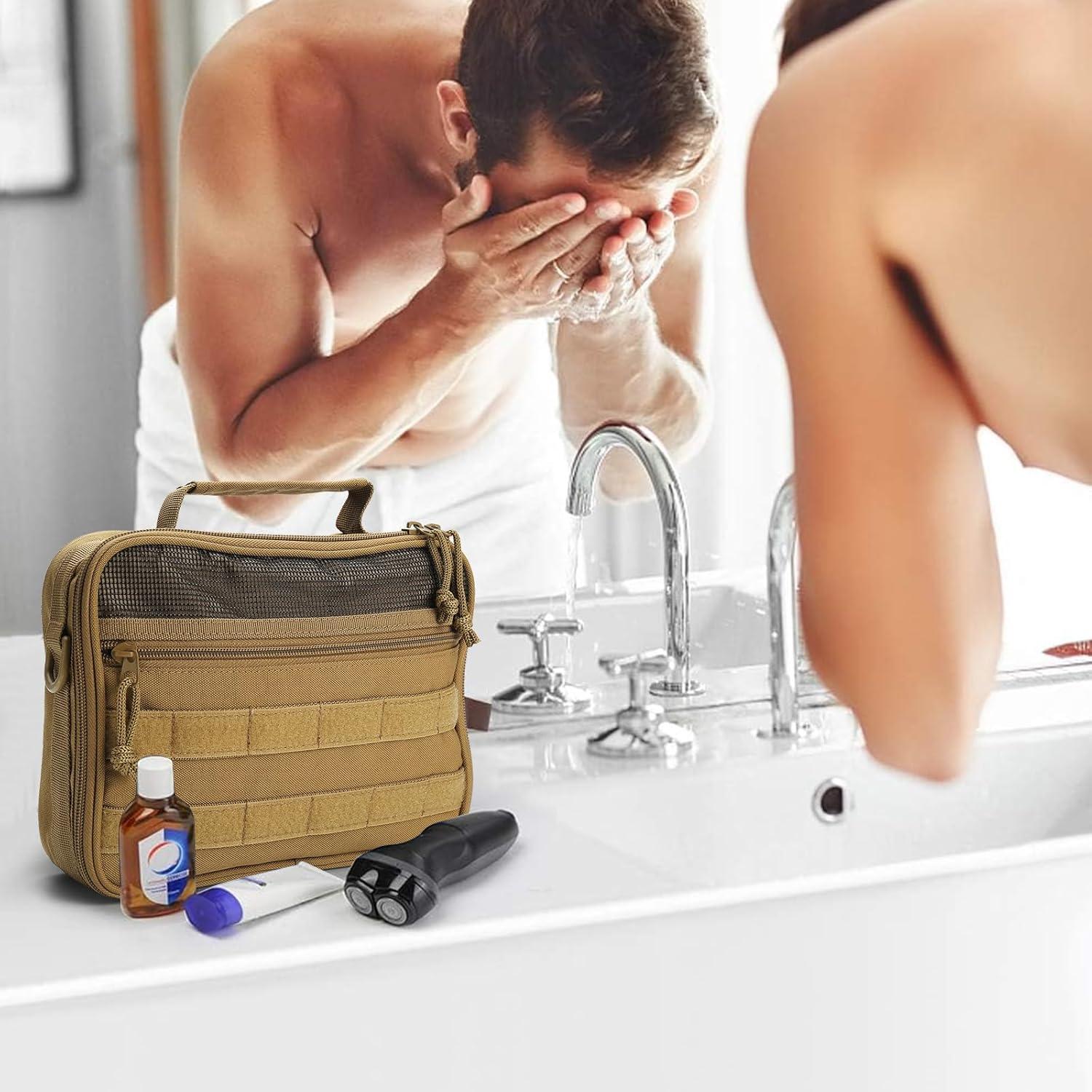 Neceser de Aseo para Hombres SMONT Marrón 24.1x20.1x6.9 cm