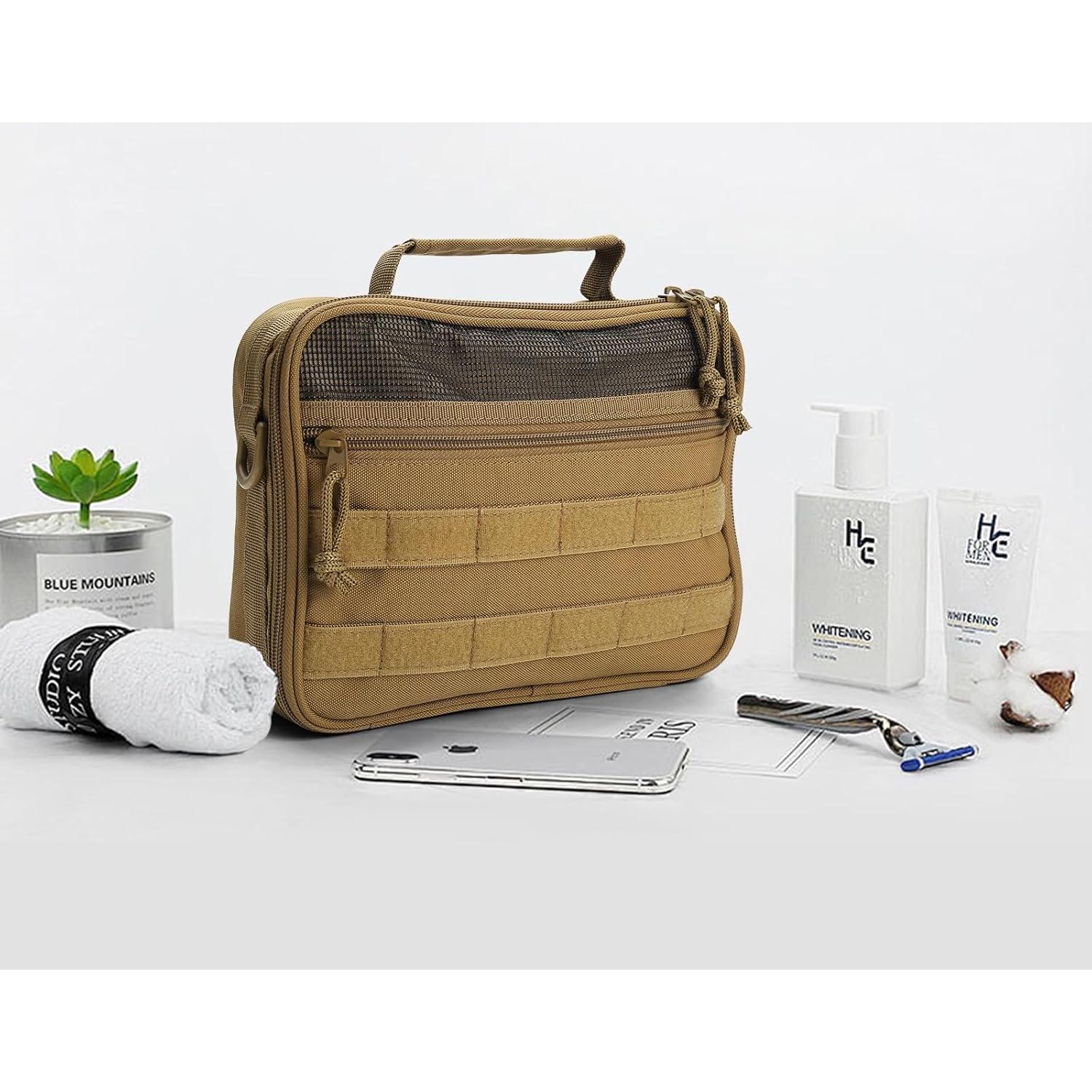 Neceser de Aseo para Hombres SMONT Marrón 24.1x20.1x6.9 cm