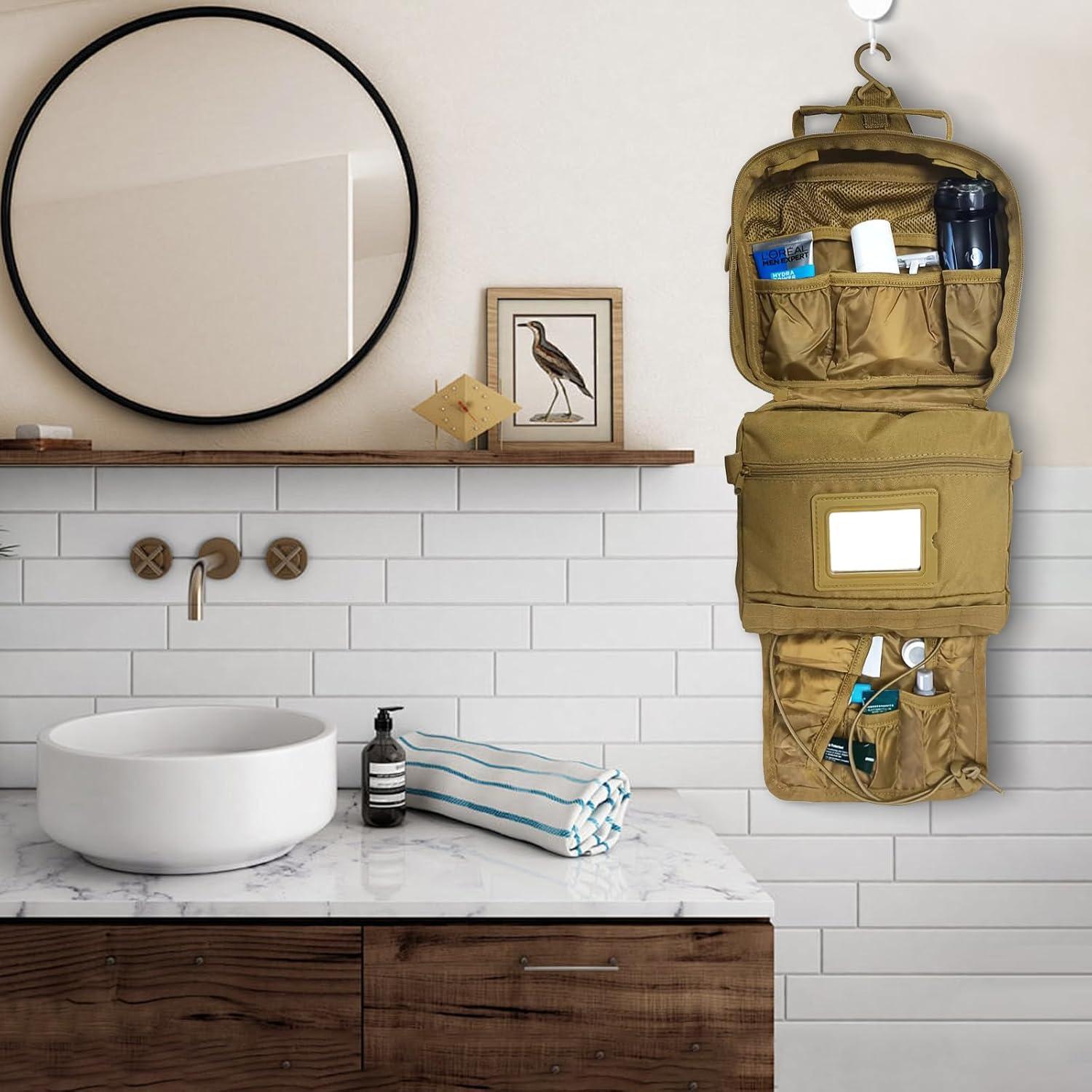 Neceser de Aseo para Hombres SMONT Marrón 24.1x20.1x6.9 cm