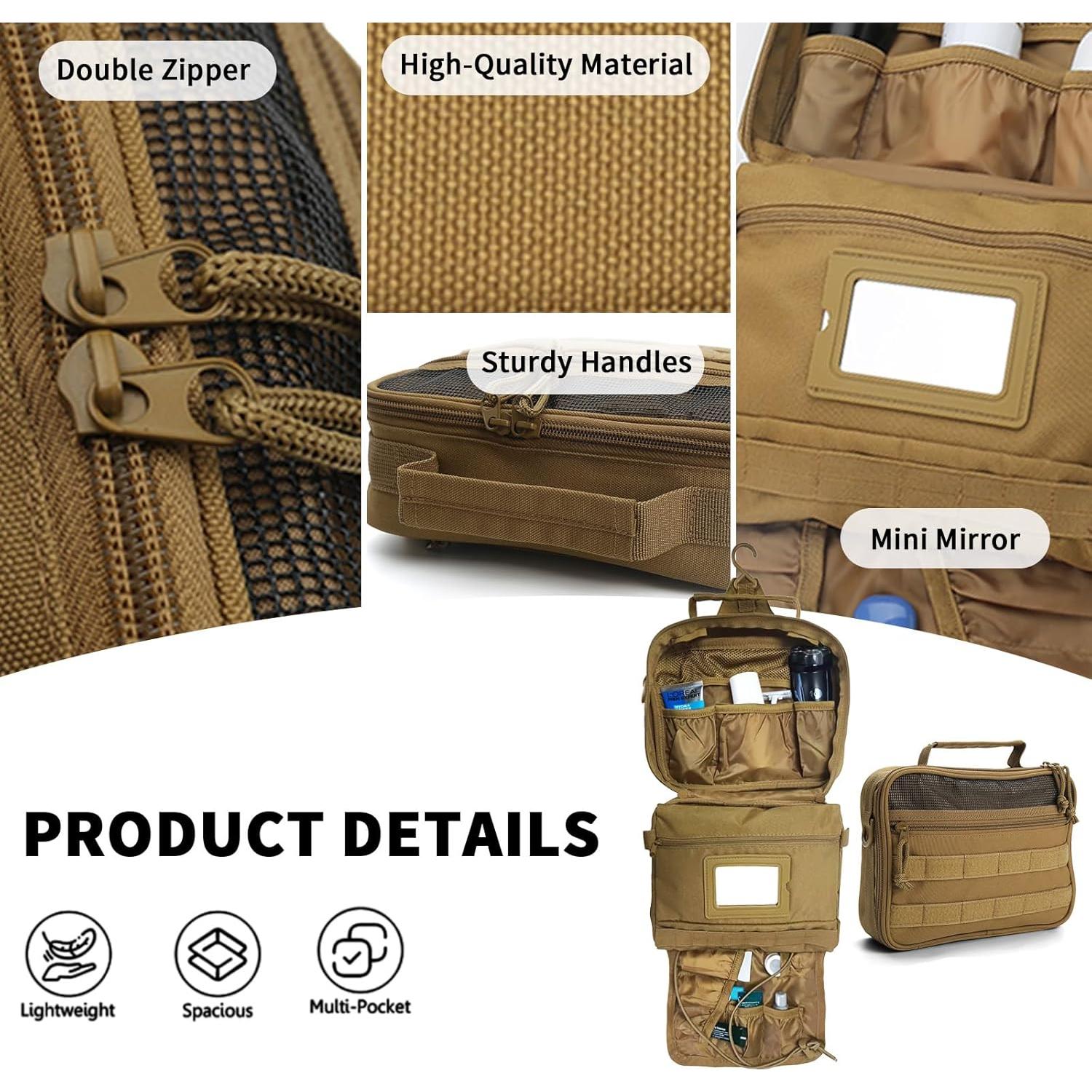 Neceser de Aseo para Hombres SMONT Marrón 24.1x20.1x6.9 cm