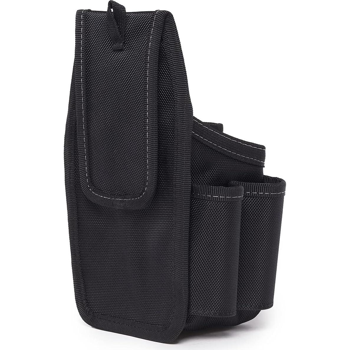 Utility Plus Pouch- 7 Pockets and Rear Pocket Flap - Heavy Duty and Durable, Notebook Pocket, Tape Measure Clip - (TB-236-7)