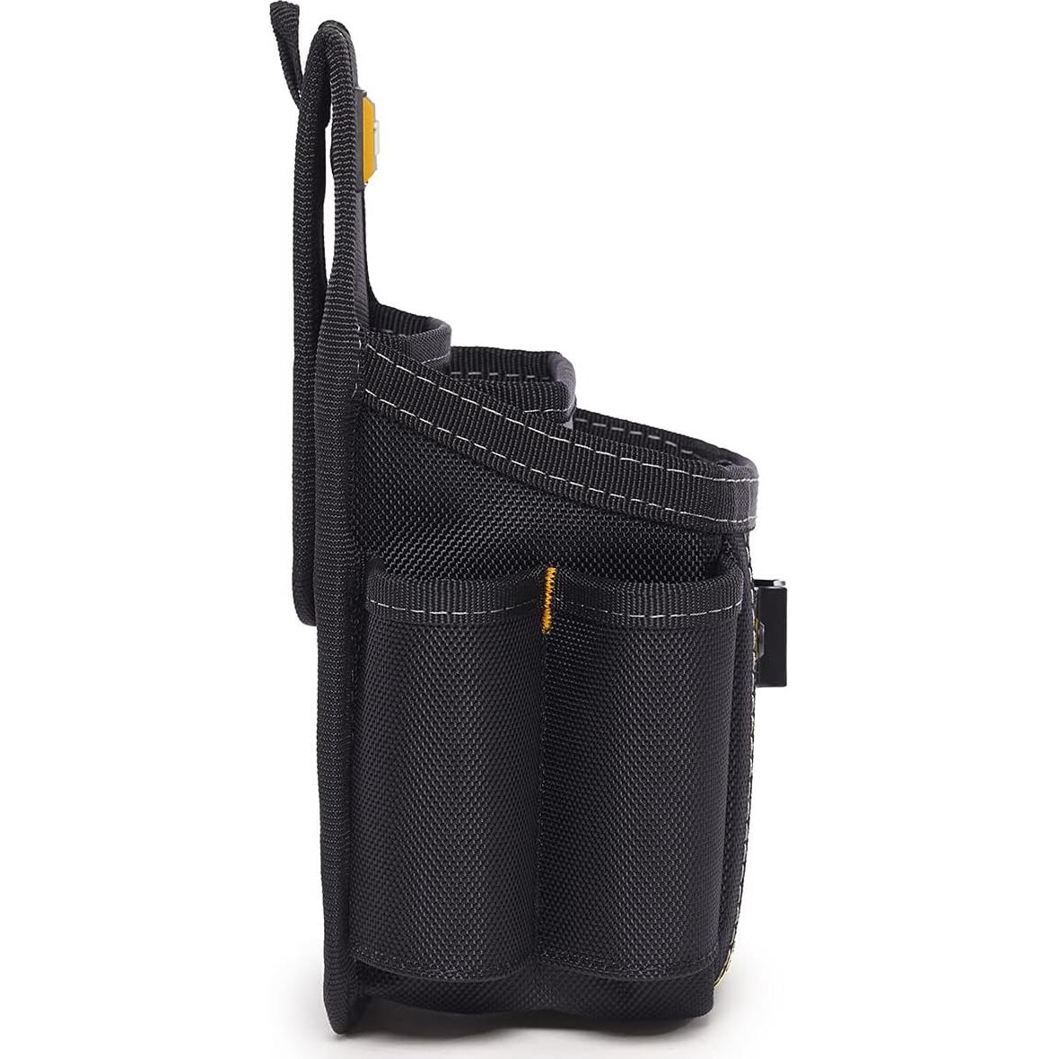 Utility Plus Pouch- 7 Pockets and Rear Pocket Flap - Heavy Duty and Durable, Notebook Pocket, Tape Measure Clip - (TB-236-7)