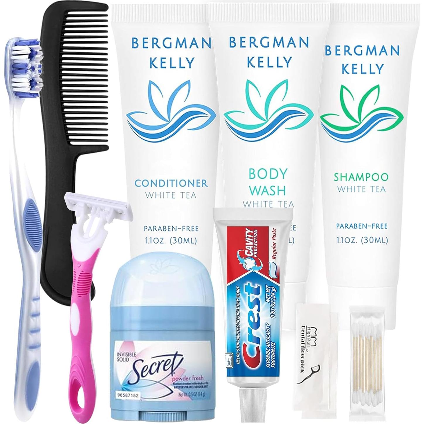 Kit de Aseo de Viaje Trektote - 12 Piezas TSA, Esenciales