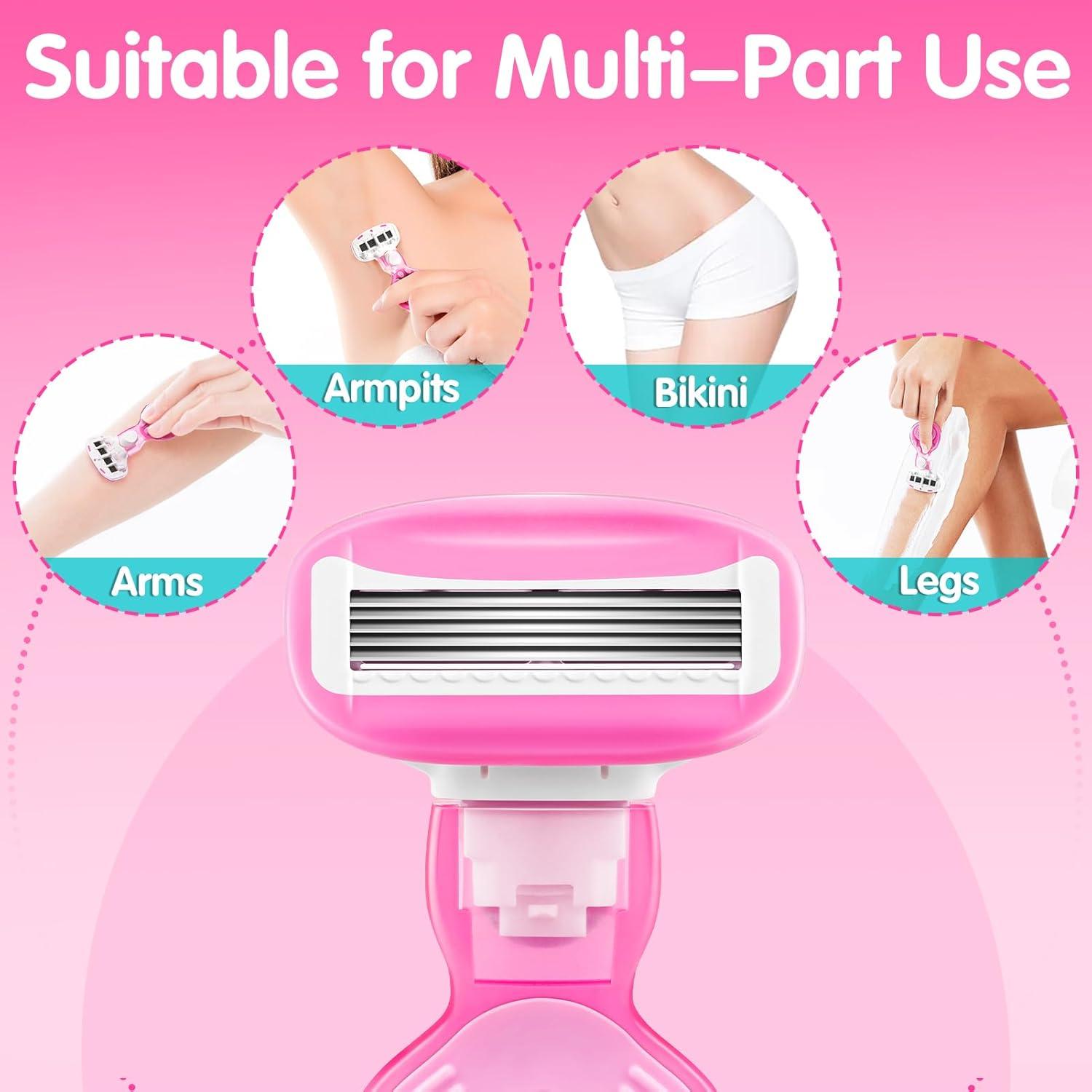 Maquinilla de Afeitar de Viaje DreamGenius Rosa 5 Cuchillas