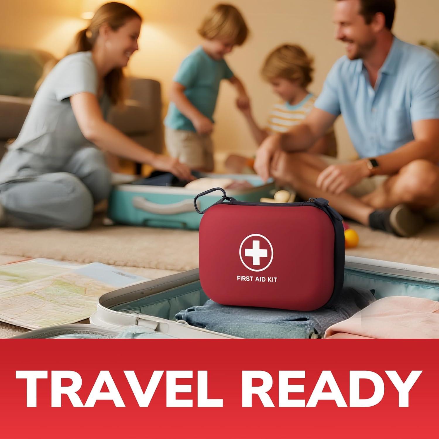 Kit de Primeros Auxilios 144 Piezas - Estuche Impermeable