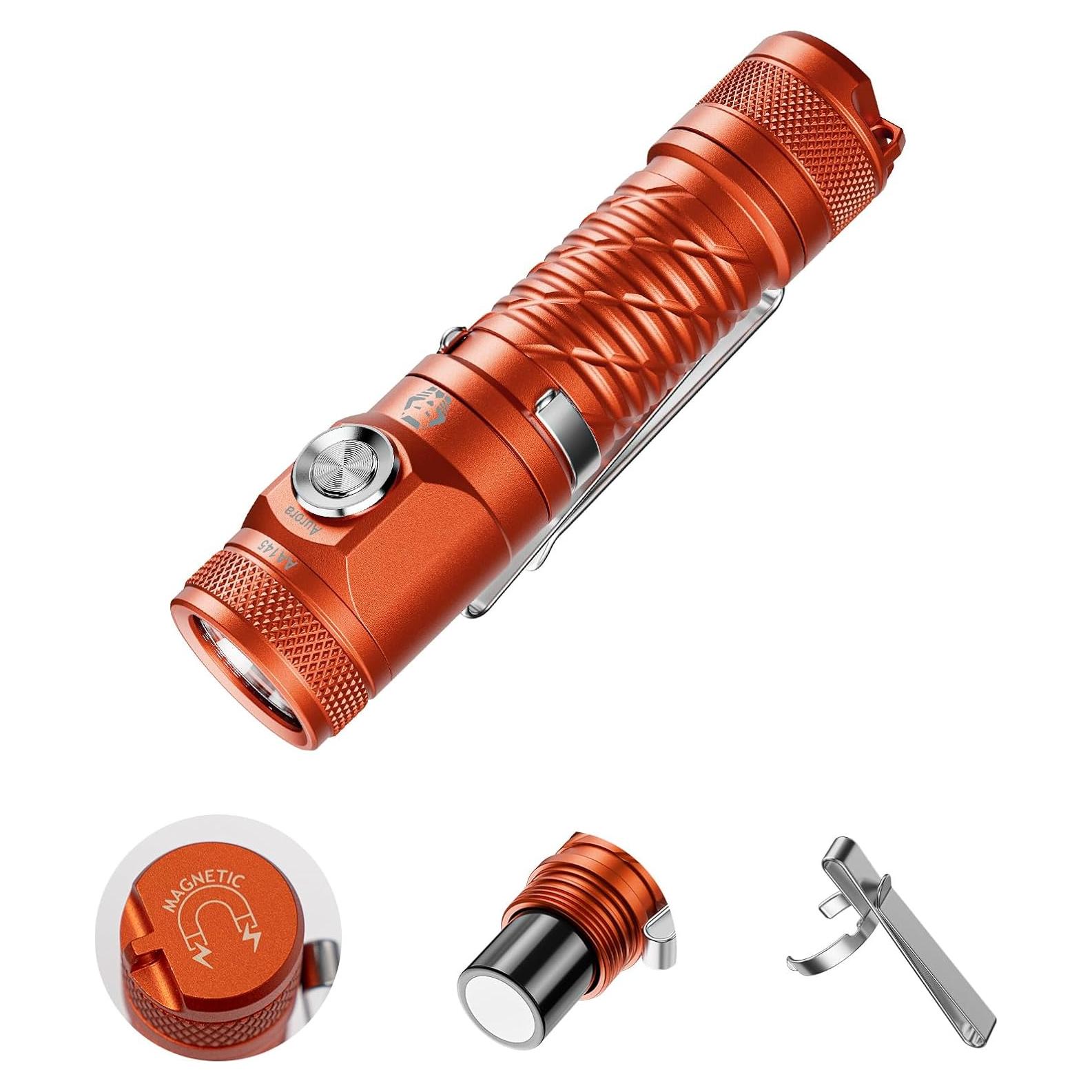 Linterna EDC RovyVon AA145 Recargable 800 Lúmenes USB-C